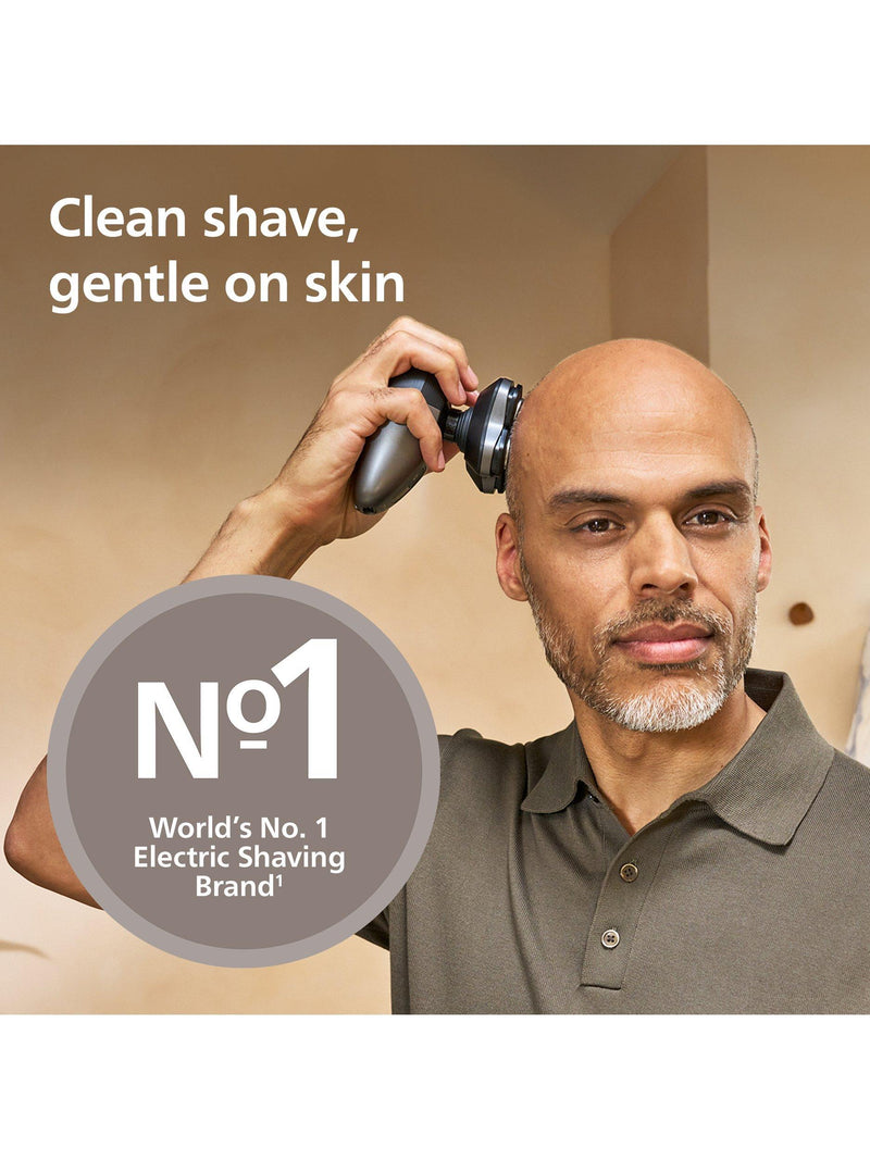 Philips Pro 7000 Series head shaver metallic black - British product