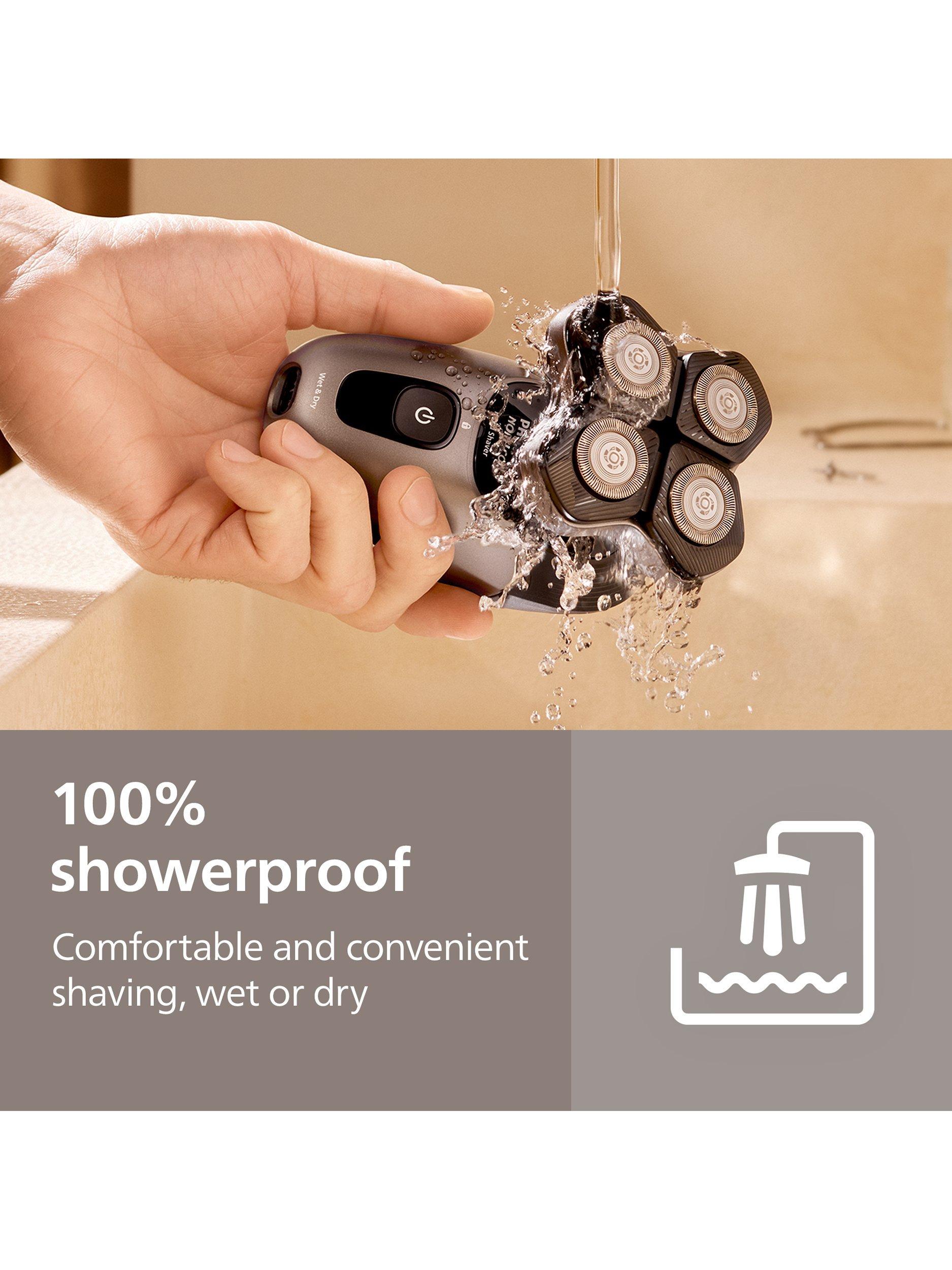 Philips Pro 7000 Series head shaver metallic black - British product