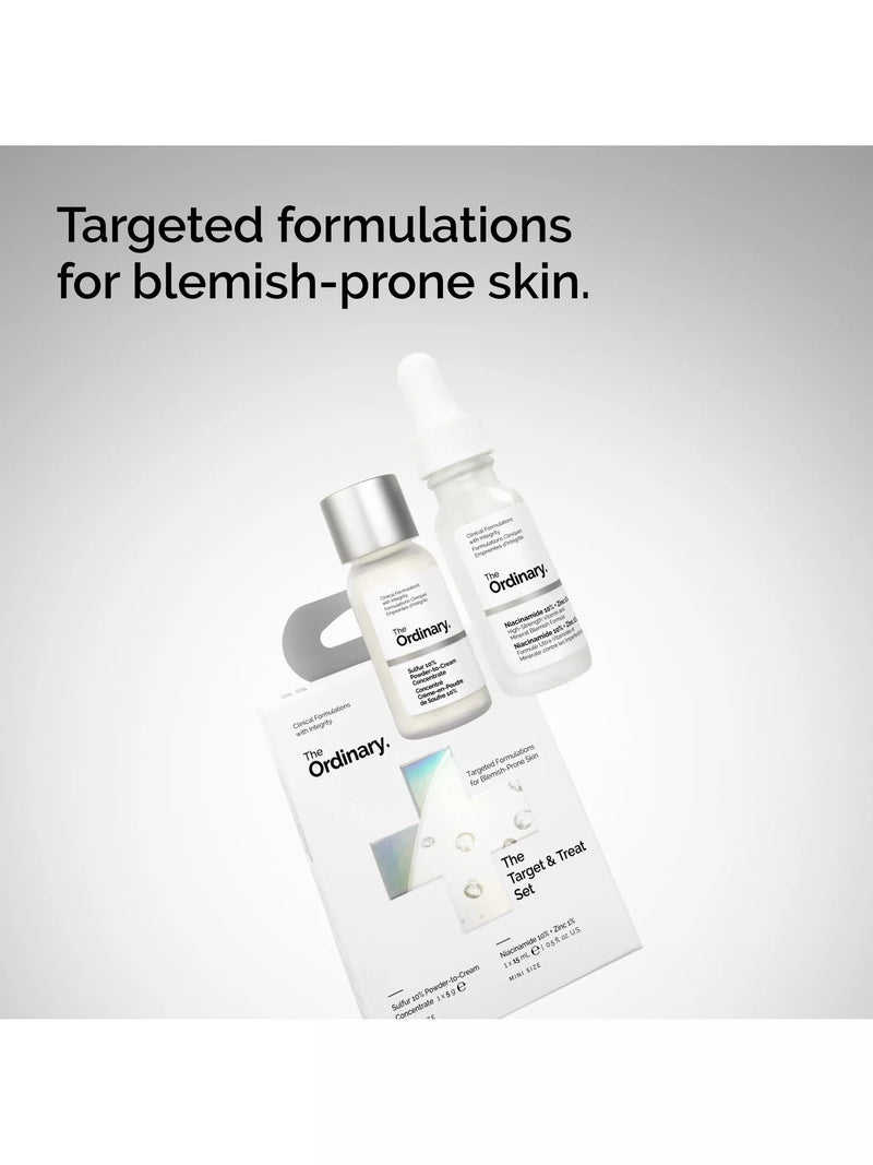 The Ordinary Target & Treat skincare gift set with Niacinamide and Sulfur (British brand)