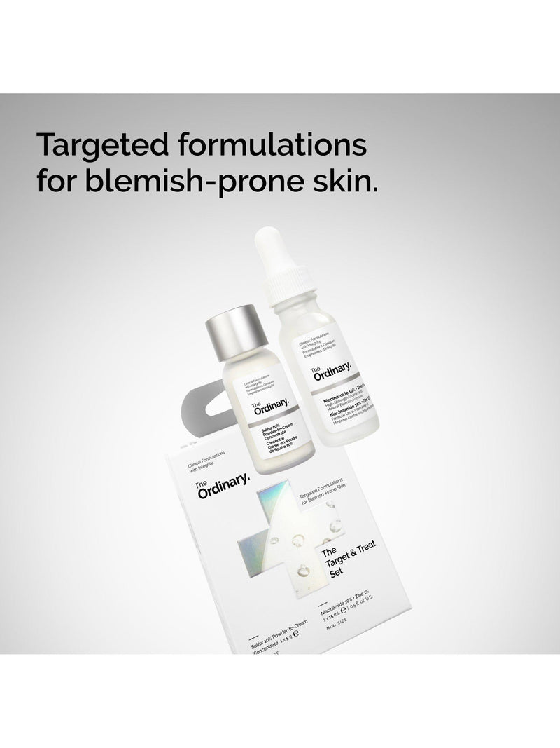 The Ordinary Target & Treat skincare gift set with Niacinamide and Sulfur (British brand)