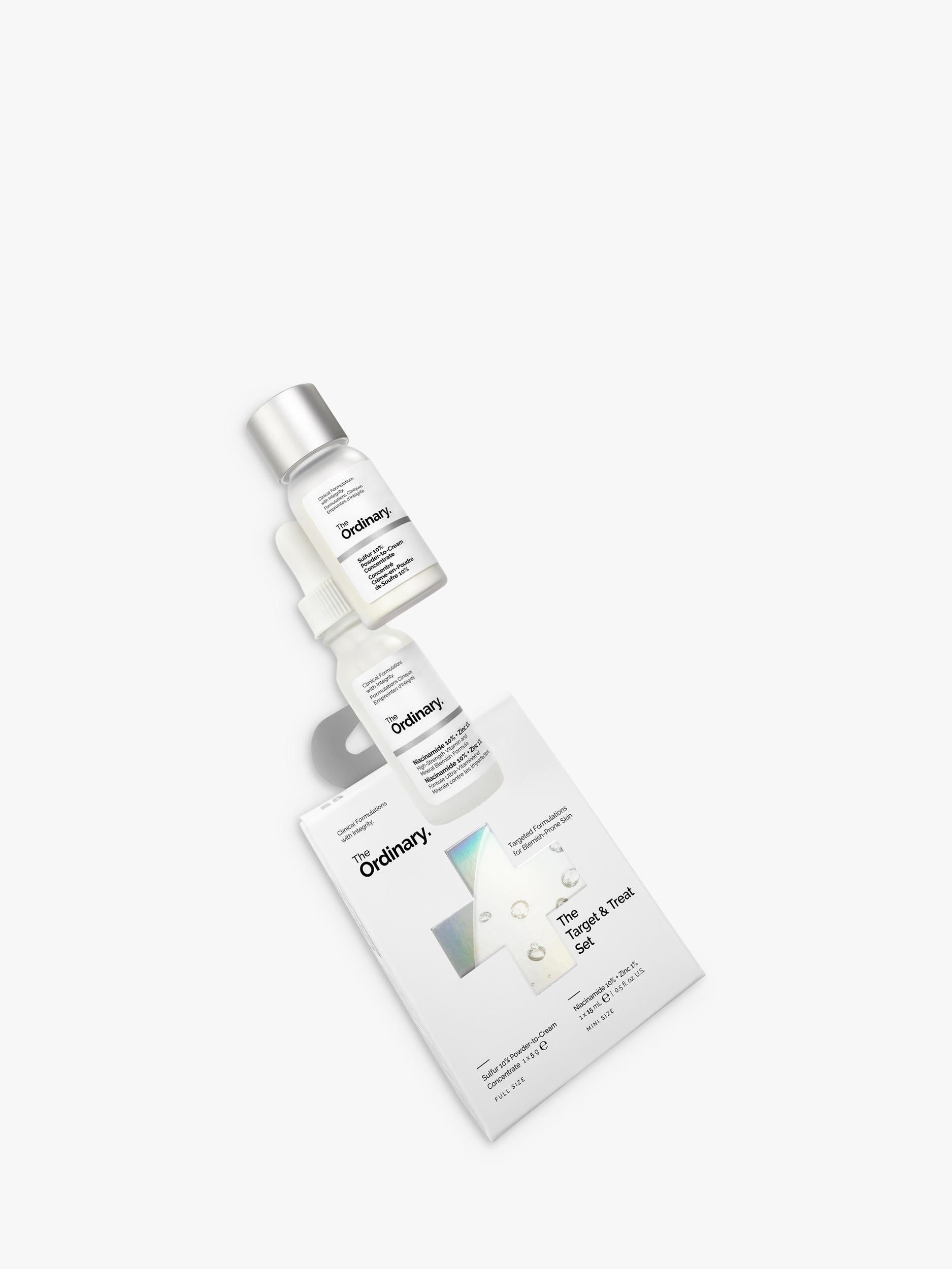 The Ordinary Target & Treat skincare gift set with Niacinamide and Sulfur (British brand)