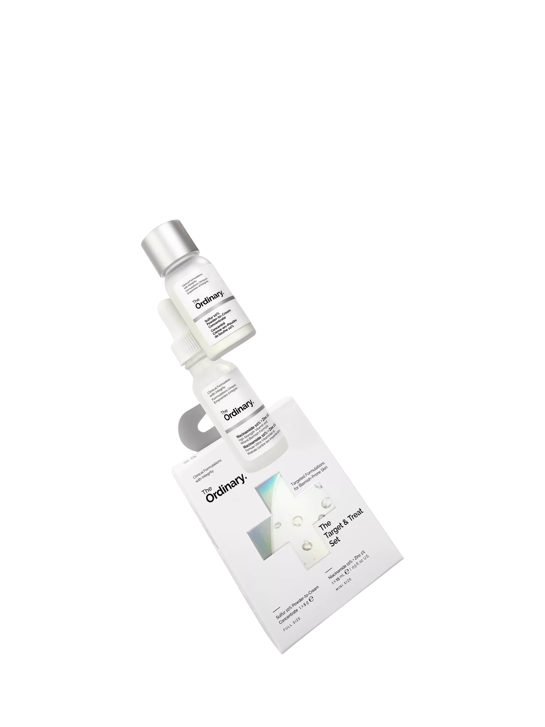The Ordinary Target & Treat skincare gift set with Niacinamide and Sulfur (British brand)
