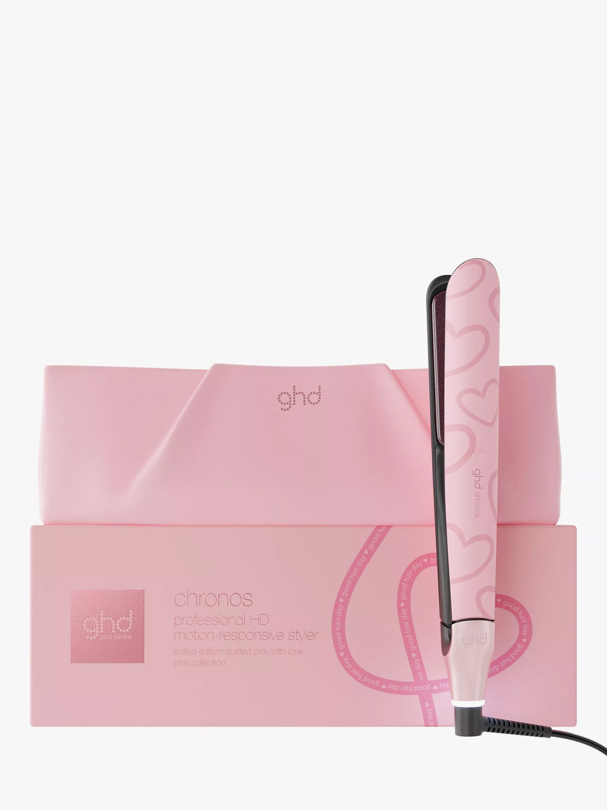 ghd Chronos Pink hair straightener, imported from the UK