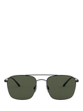 Giorgio Armani square sunglasses matte black green lens (British brand)