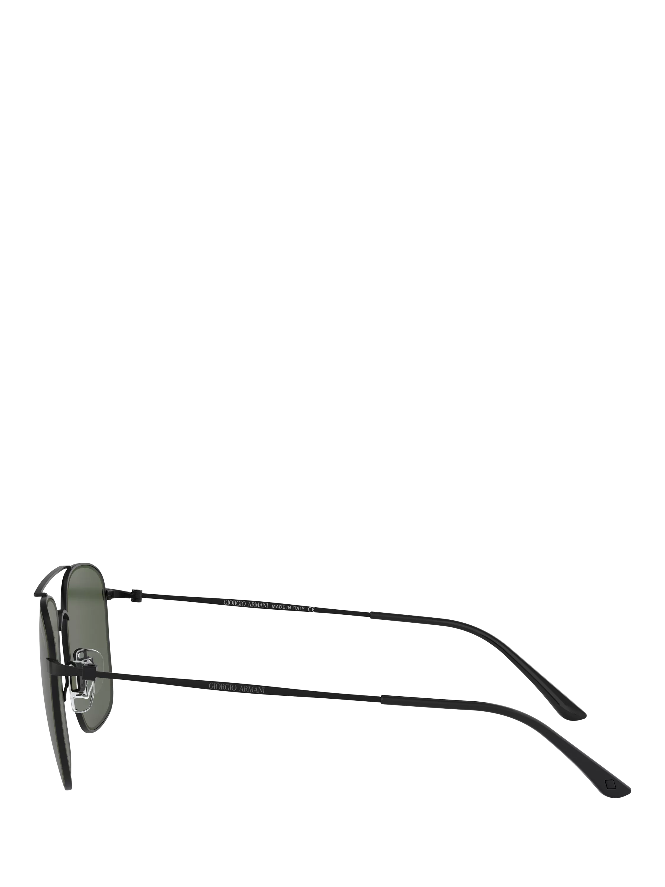 Giorgio Armani square sunglasses matte black green lens (British brand)