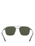 Giorgio Armani square sunglasses matte black green lens (British brand)
