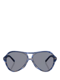 Diesel aviator sunglasses striated blue grey, UK version
