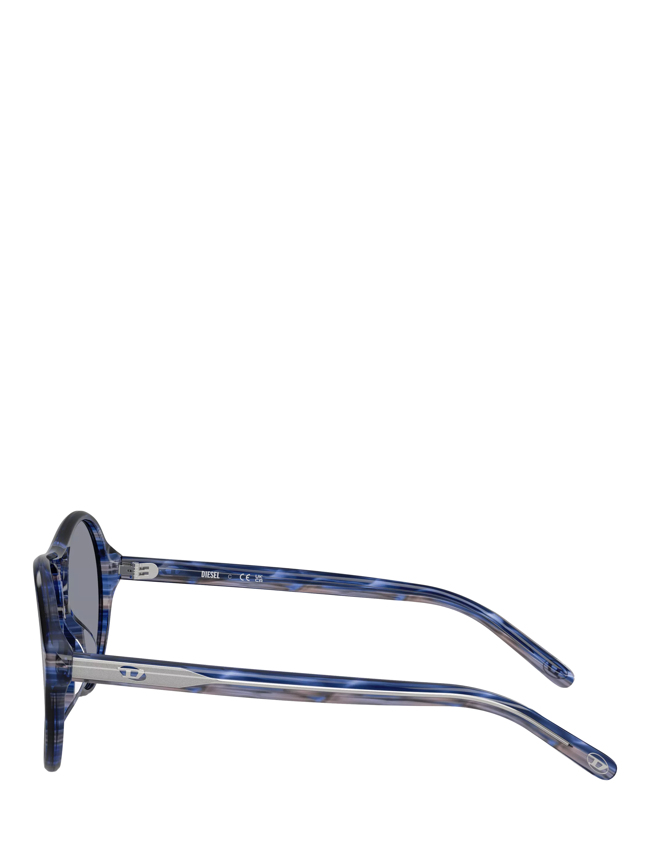 Diesel aviator sunglasses striated blue grey, UK version
