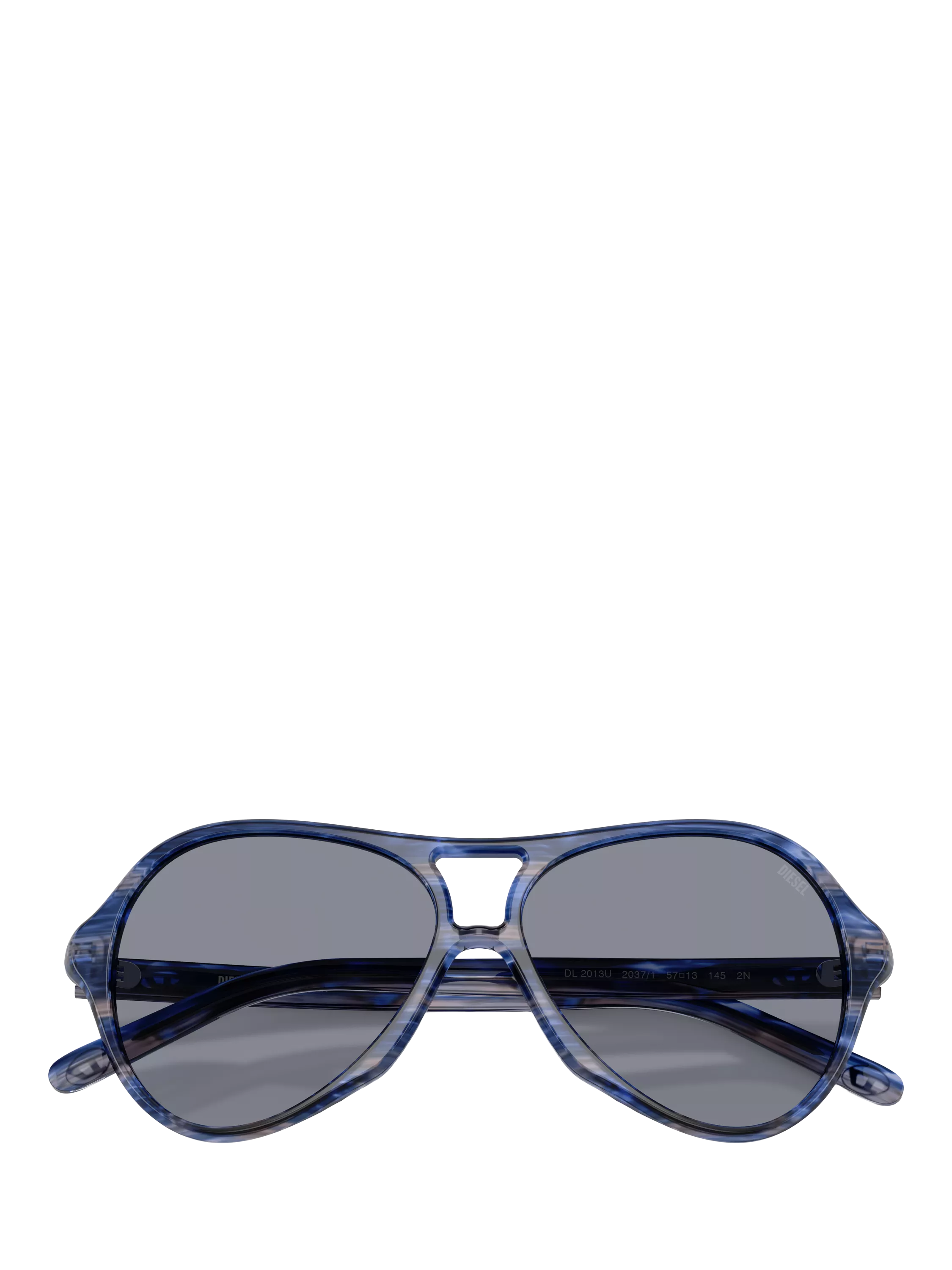 Diesel aviator sunglasses striated blue grey, UK version