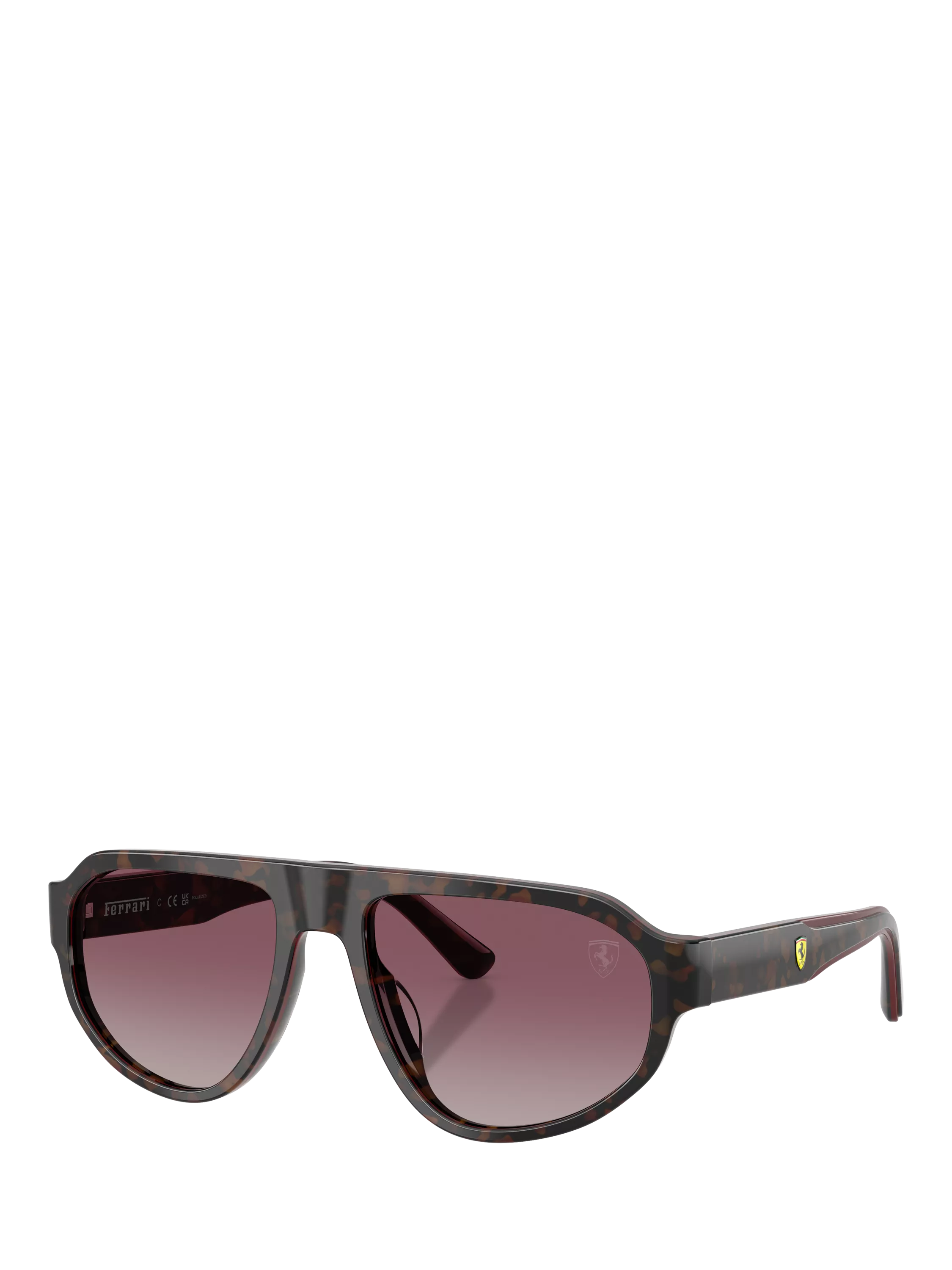 Scuderia Ferrari polarised sunglasses, Havana Red (British brand)