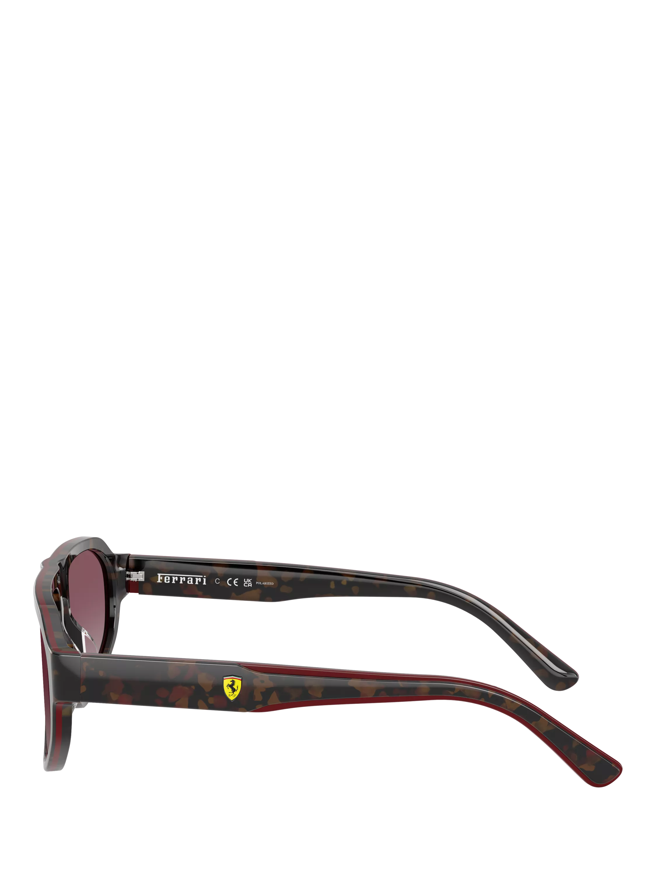 Scuderia Ferrari polarised sunglasses, Havana Red (British brand)