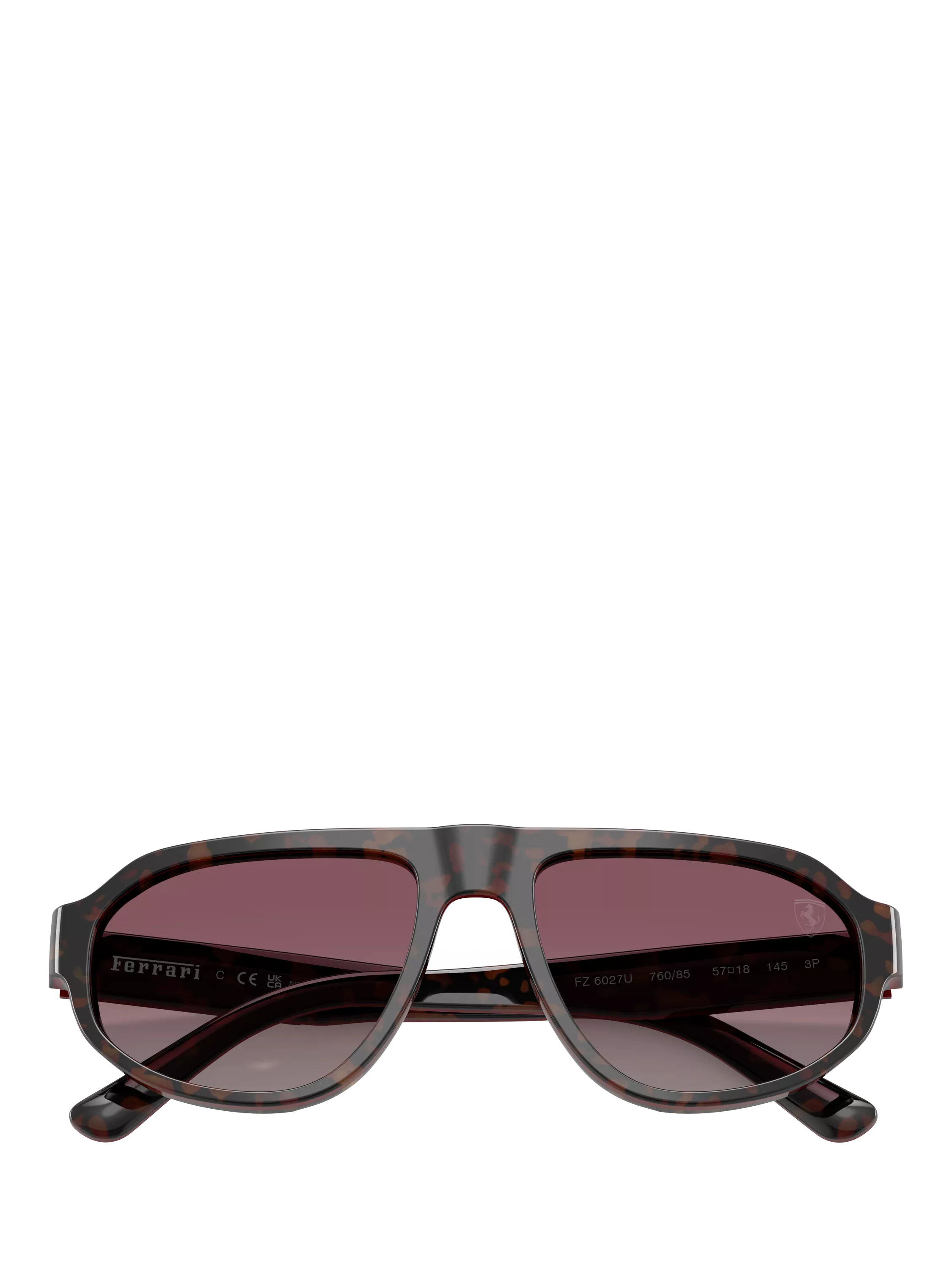 Scuderia Ferrari polarised sunglasses, Havana Red (British brand)