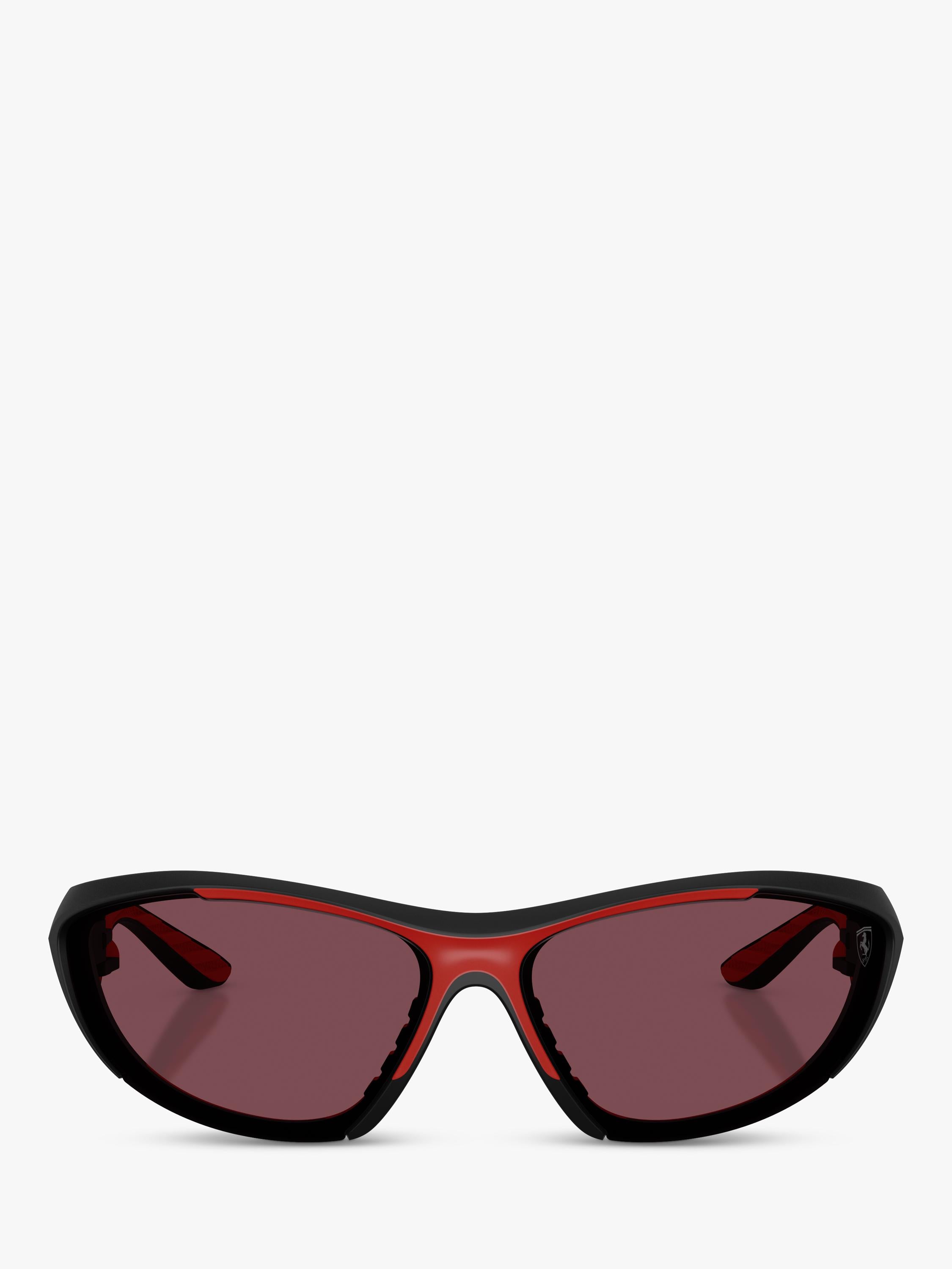 Scuderia Ferrari women's cat's eye sunglasses black red, UK version