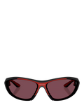 Scuderia Ferrari women's cat's eye sunglasses black red, UK version