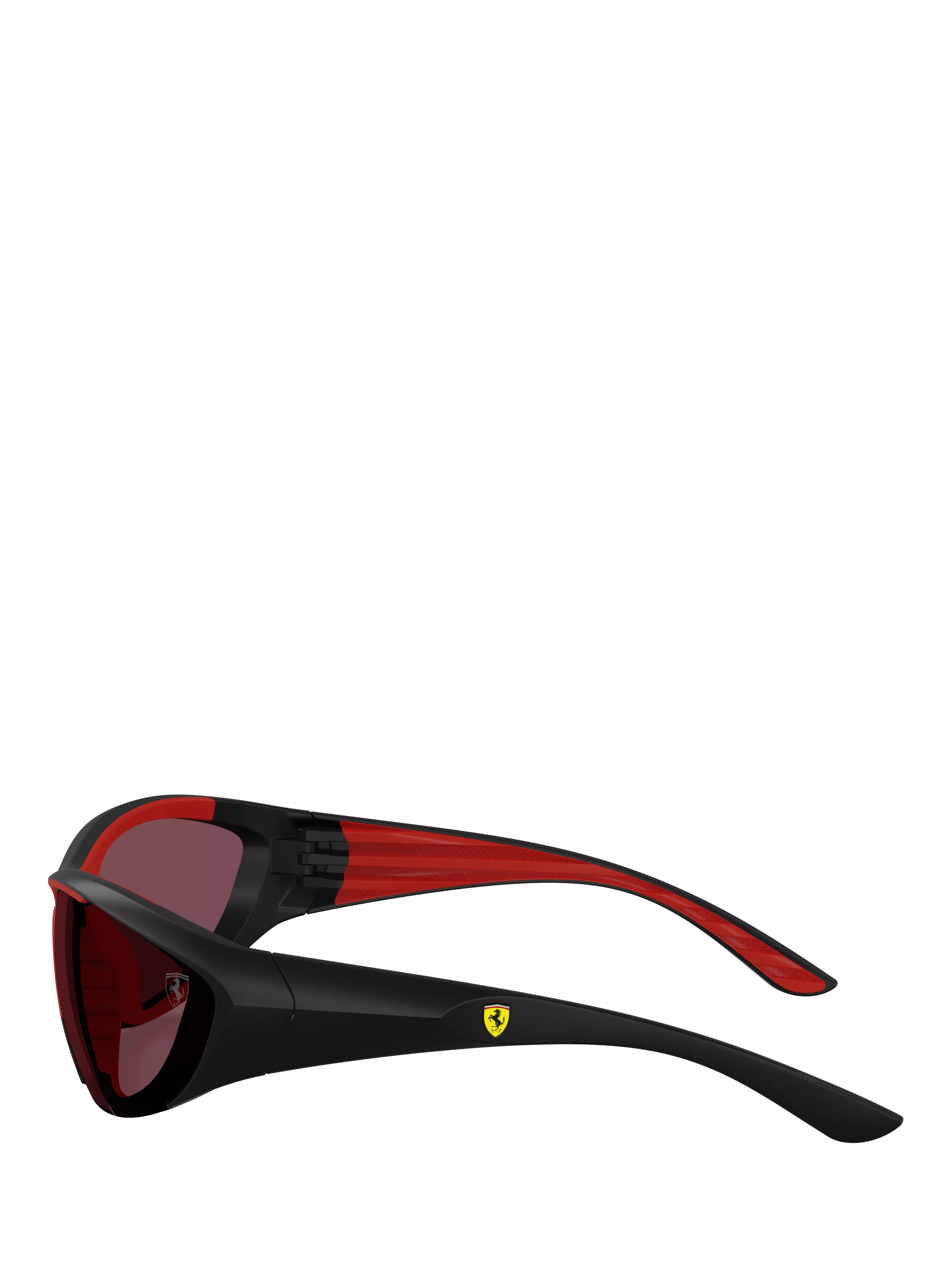 Scuderia Ferrari women's cat's eye sunglasses black red, UK version