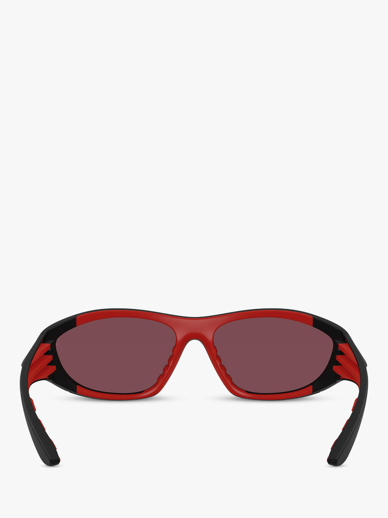 Scuderia Ferrari women's cat's eye sunglasses black red, UK version