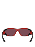 Scuderia Ferrari women's cat's eye sunglasses black red, UK version