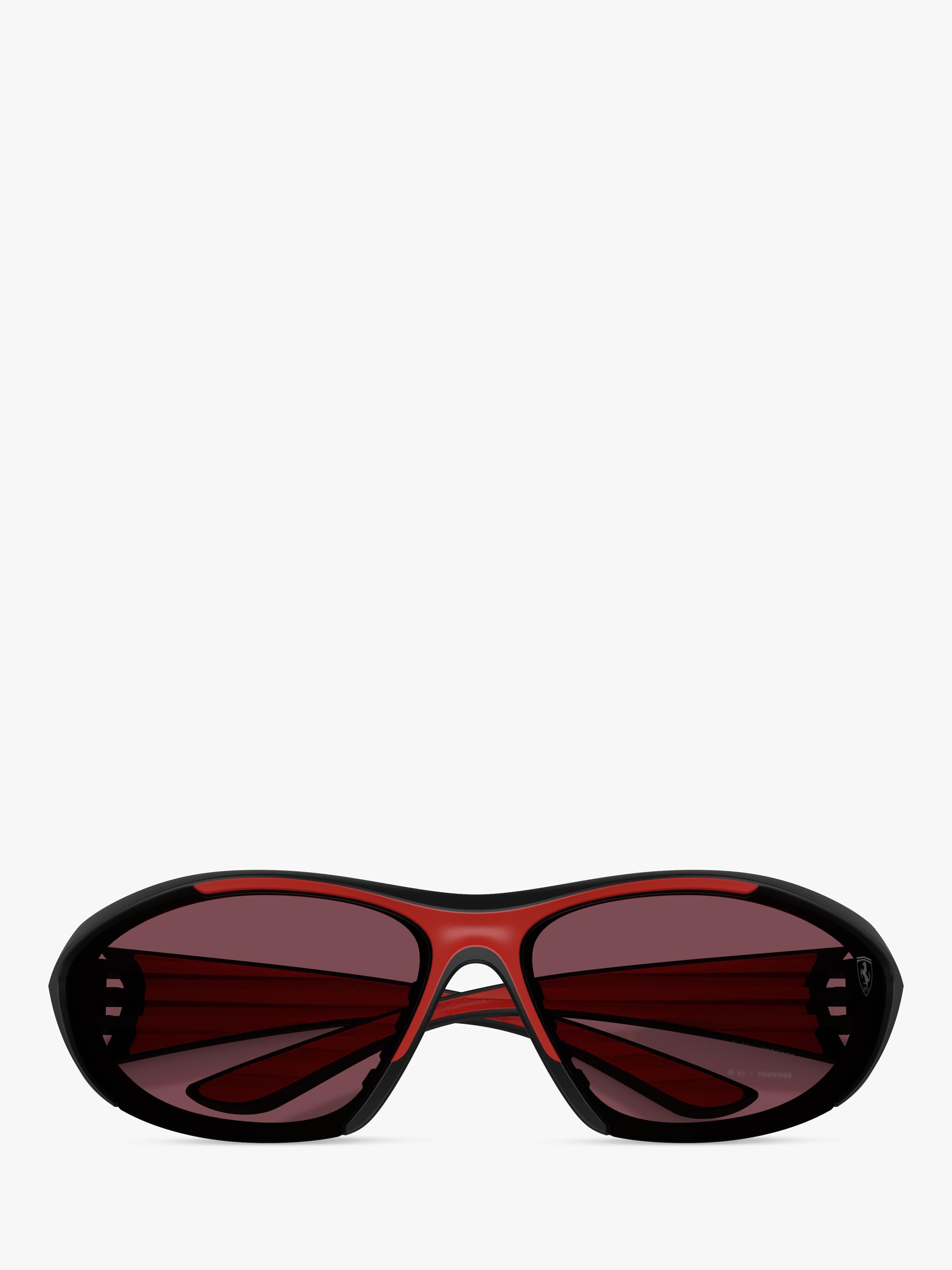 Scuderia Ferrari women's cat's eye sunglasses black red, UK version