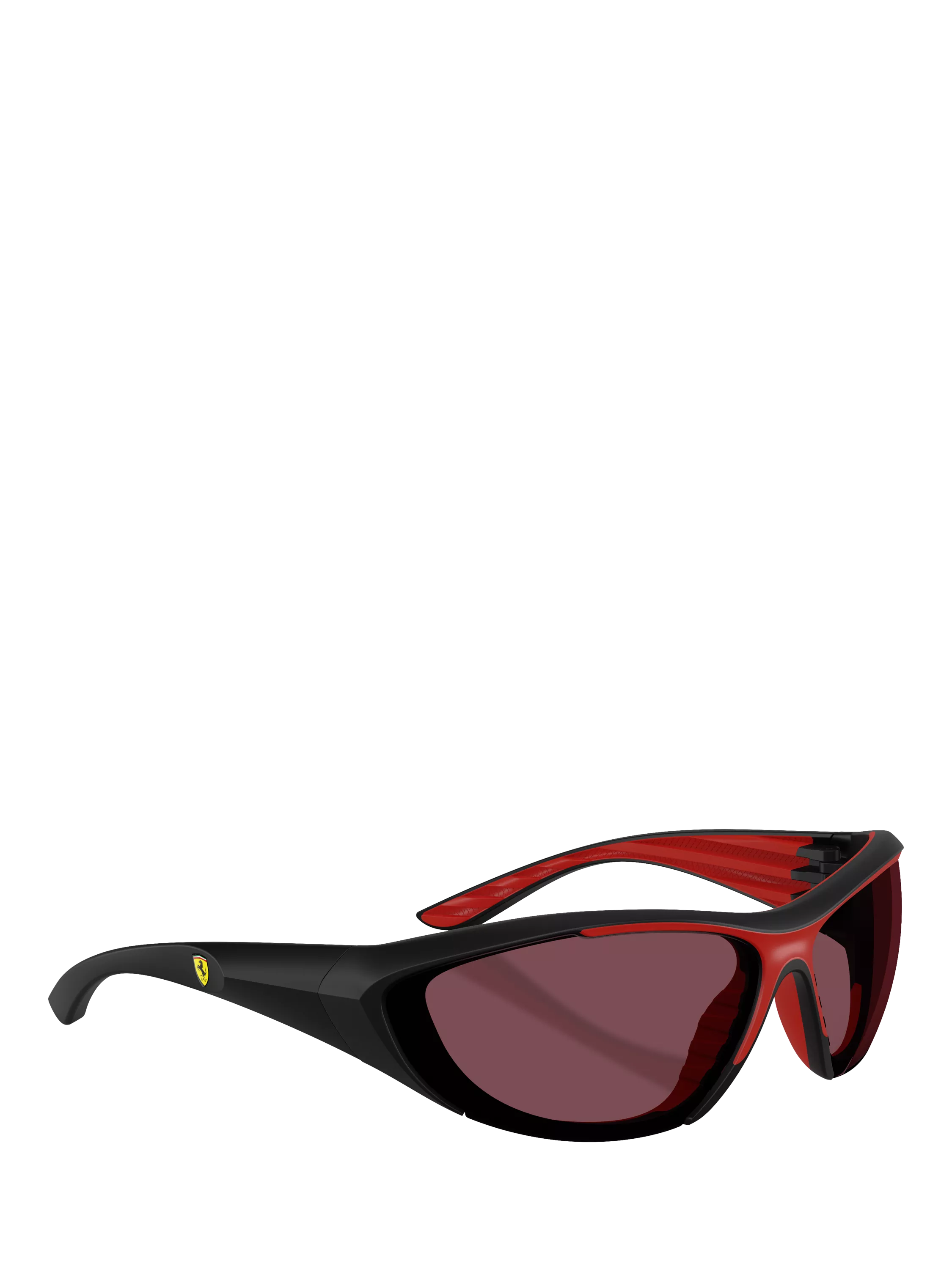 Scuderia Ferrari women's cat's eye sunglasses black red, UK version