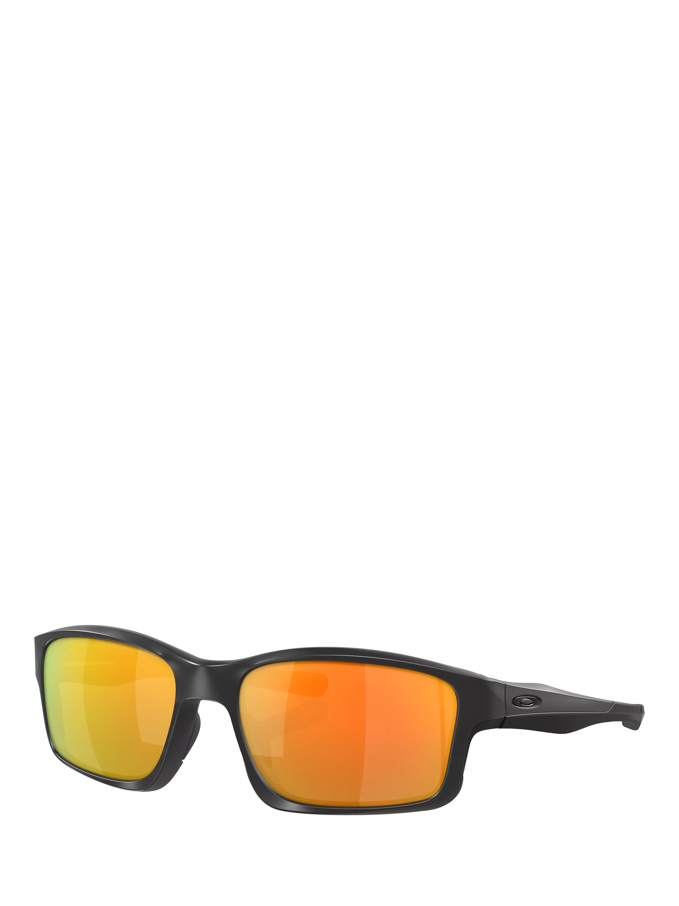 Oakley men's rectangular sunglasses with black frame, UK version