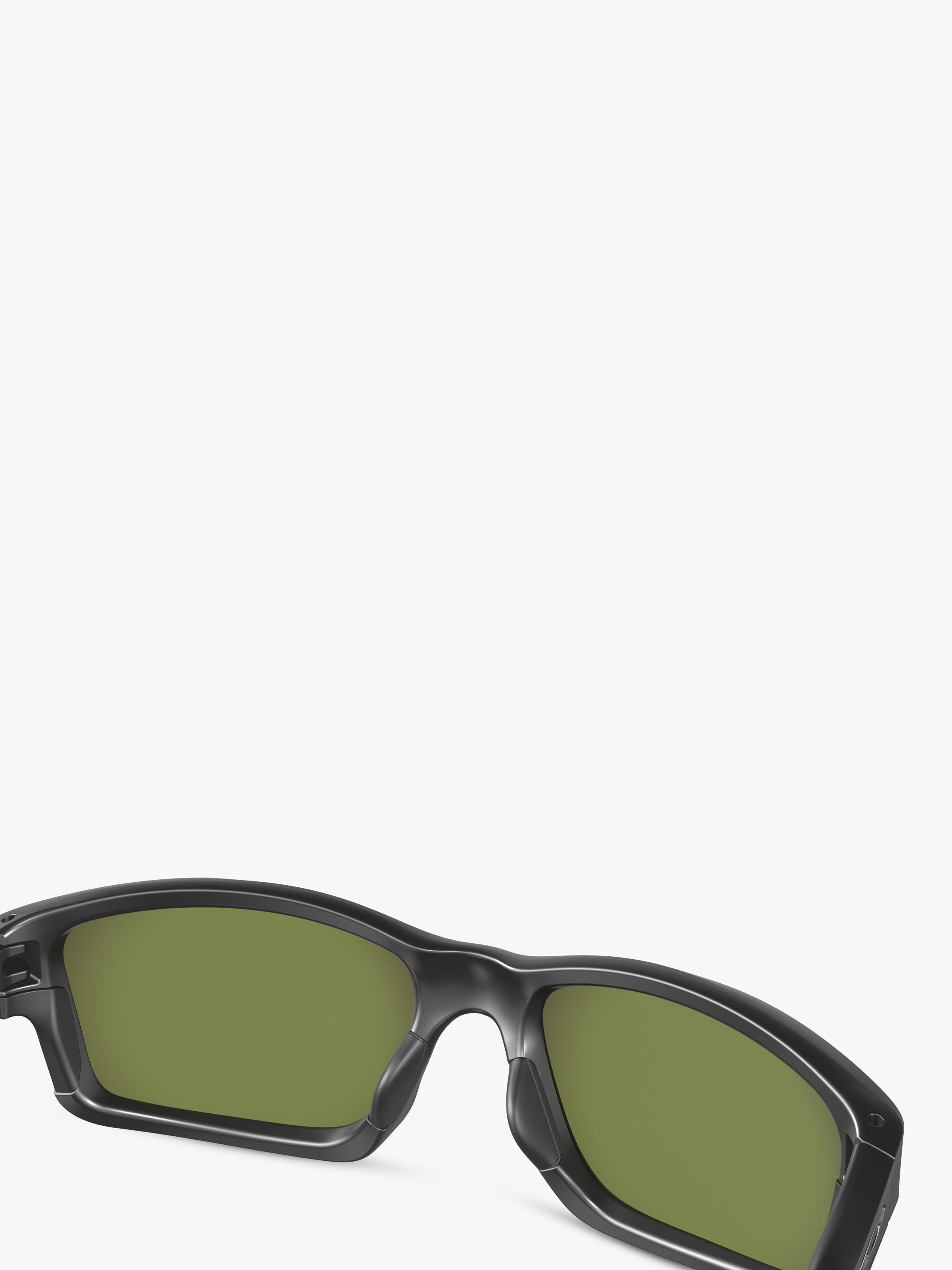 Oakley men's rectangular sunglasses with black frame, UK version