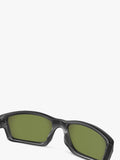 Oakley men's rectangular sunglasses with black frame, UK version