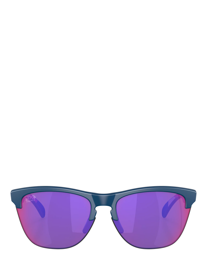 Oakley OO9374 square sunglasses with mirrored pink lenses, imported from the UK