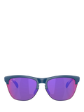 Oakley OO9374 square sunglasses with mirrored pink lenses, imported from the UK