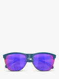 Oakley OO9374 square sunglasses with mirrored pink lenses, imported from the UK