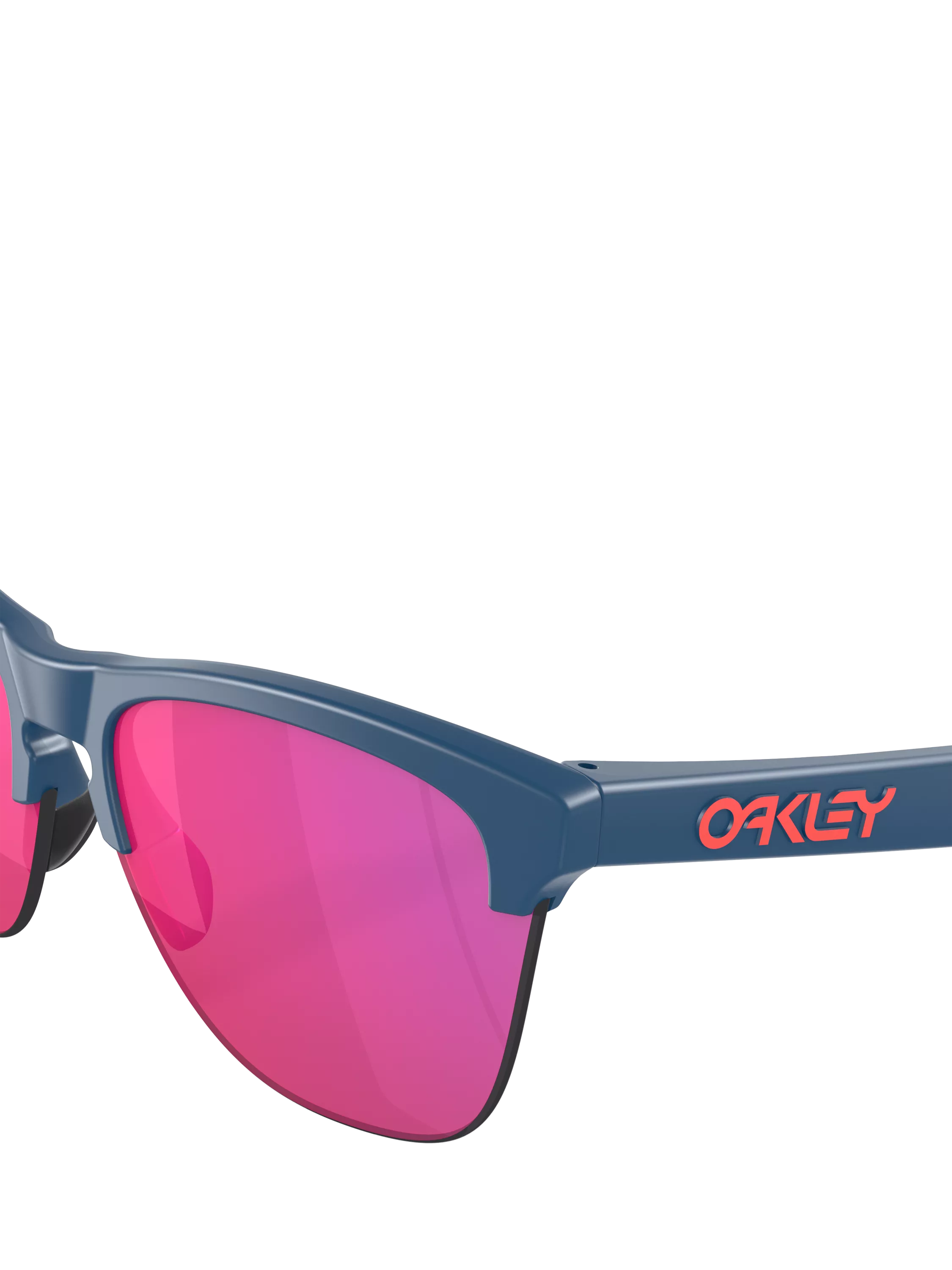 Oakley OO9374 square sunglasses with mirrored pink lenses, imported from the UK