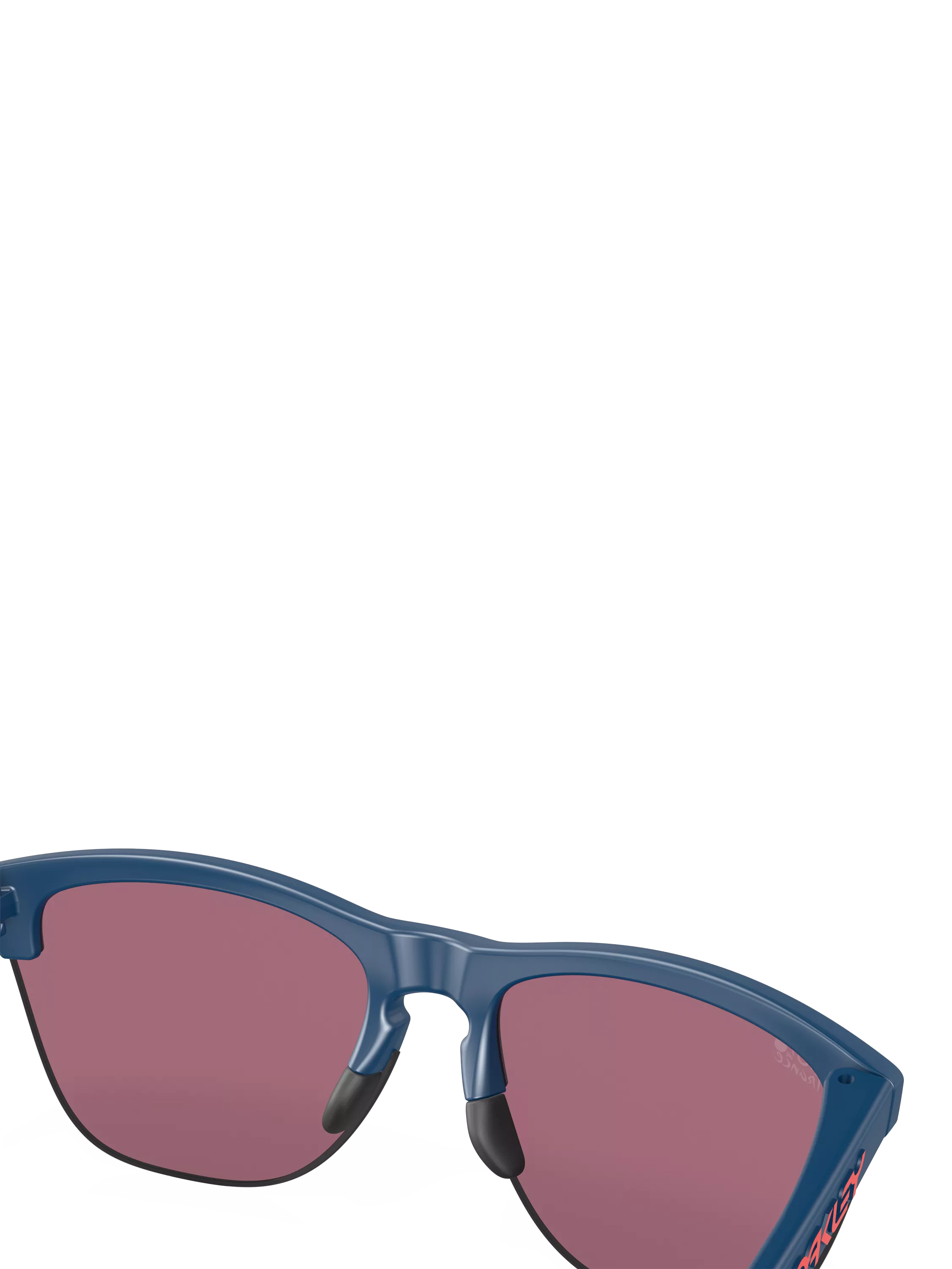 Oakley OO9374 square sunglasses with mirrored pink lenses, imported from the UK