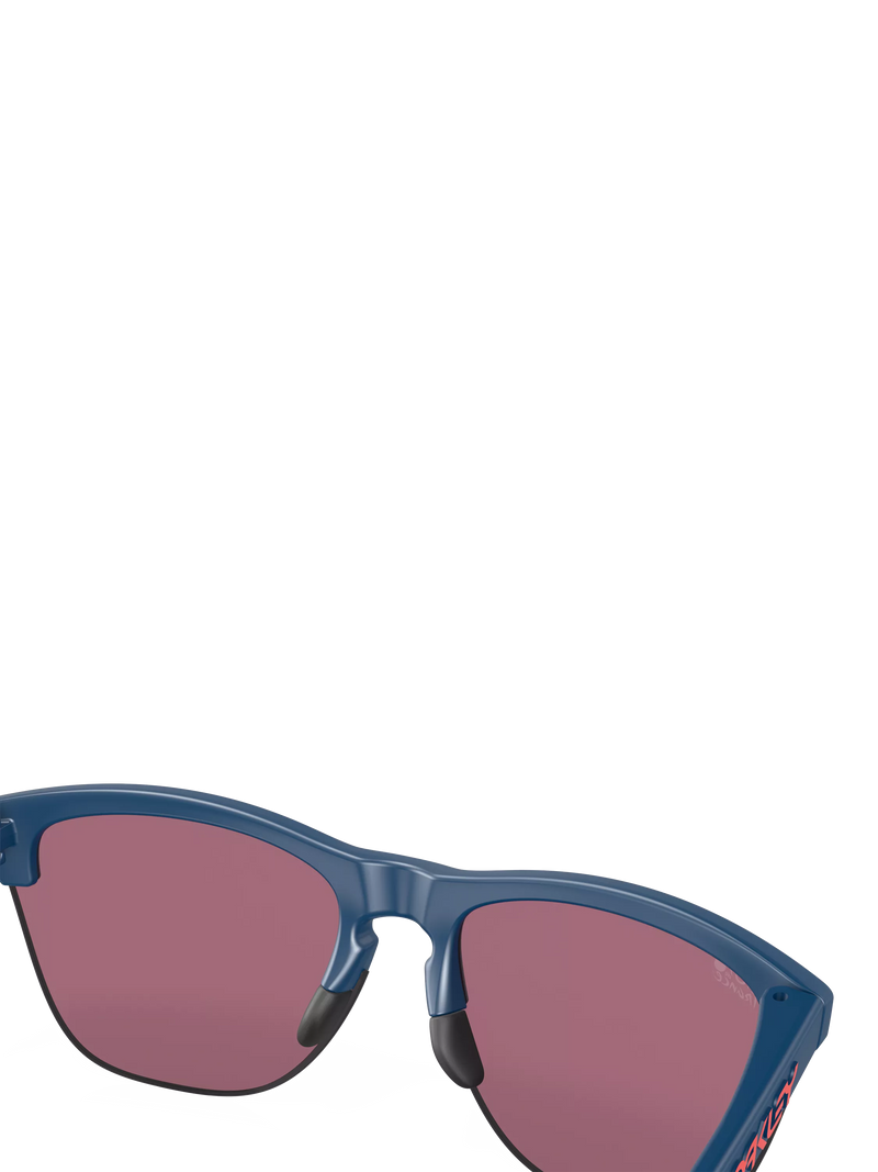 Oakley OO9374 square sunglasses with mirrored pink lenses, imported from the UK