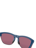 Oakley OO9374 square sunglasses with mirrored pink lenses, imported from the UK