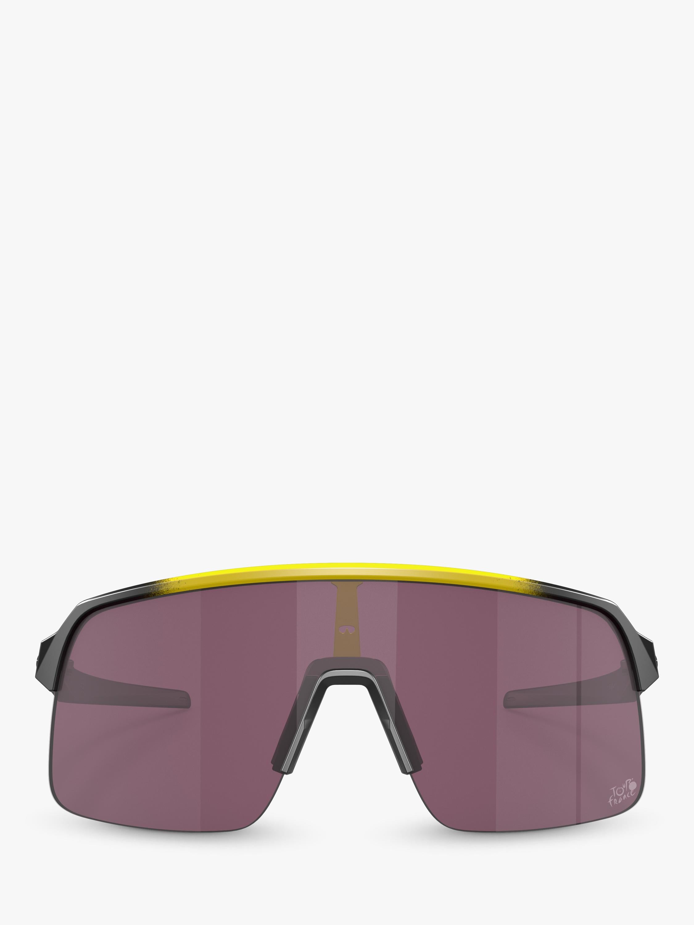 Oakley men's wrap sunglasses yellow grey fade polycarbonate, UK version