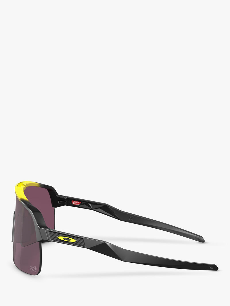 Oakley men's wrap sunglasses yellow grey fade polycarbonate, UK version
