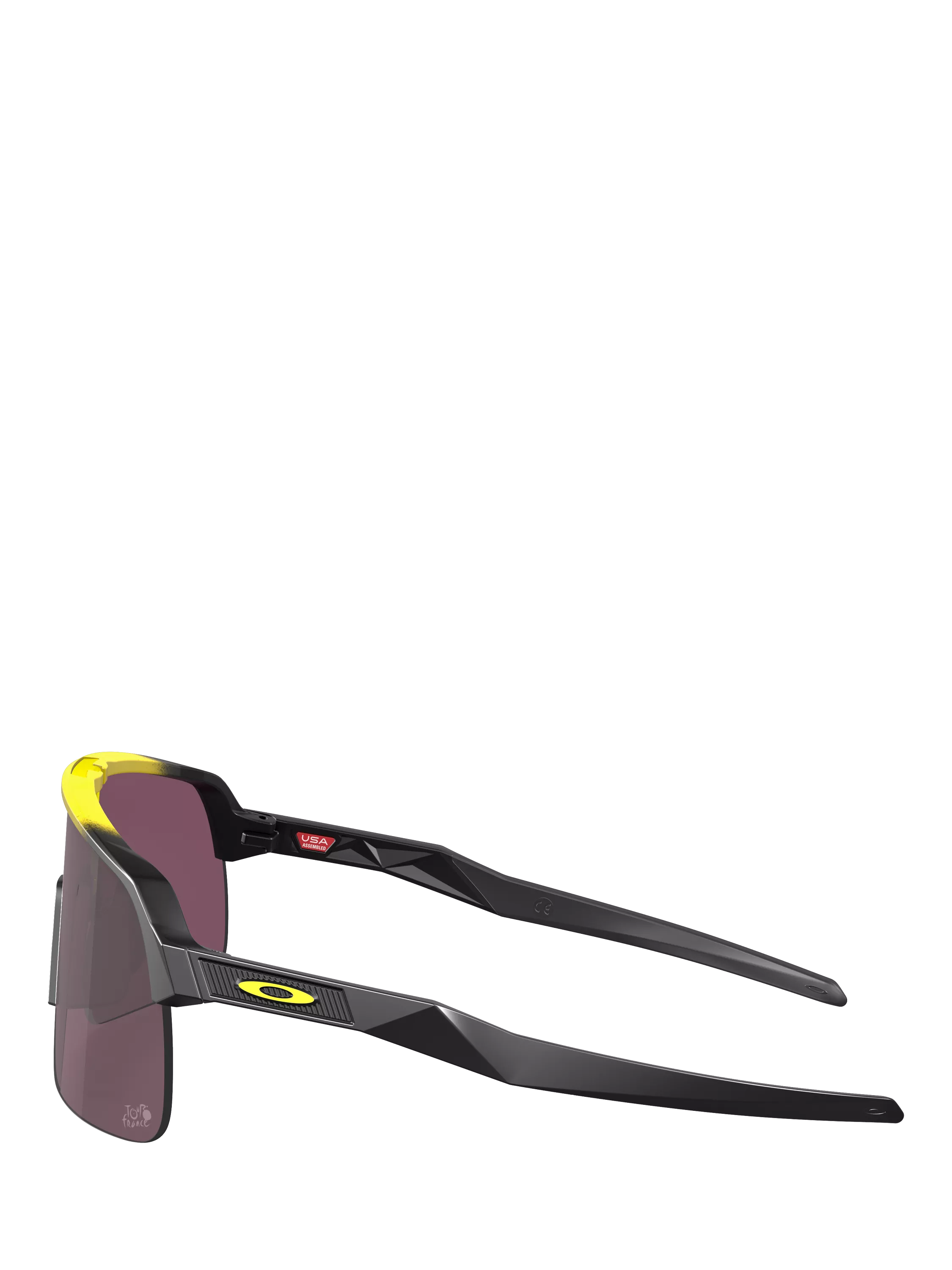 Oakley men's wrap sunglasses yellow grey fade polycarbonate, UK version