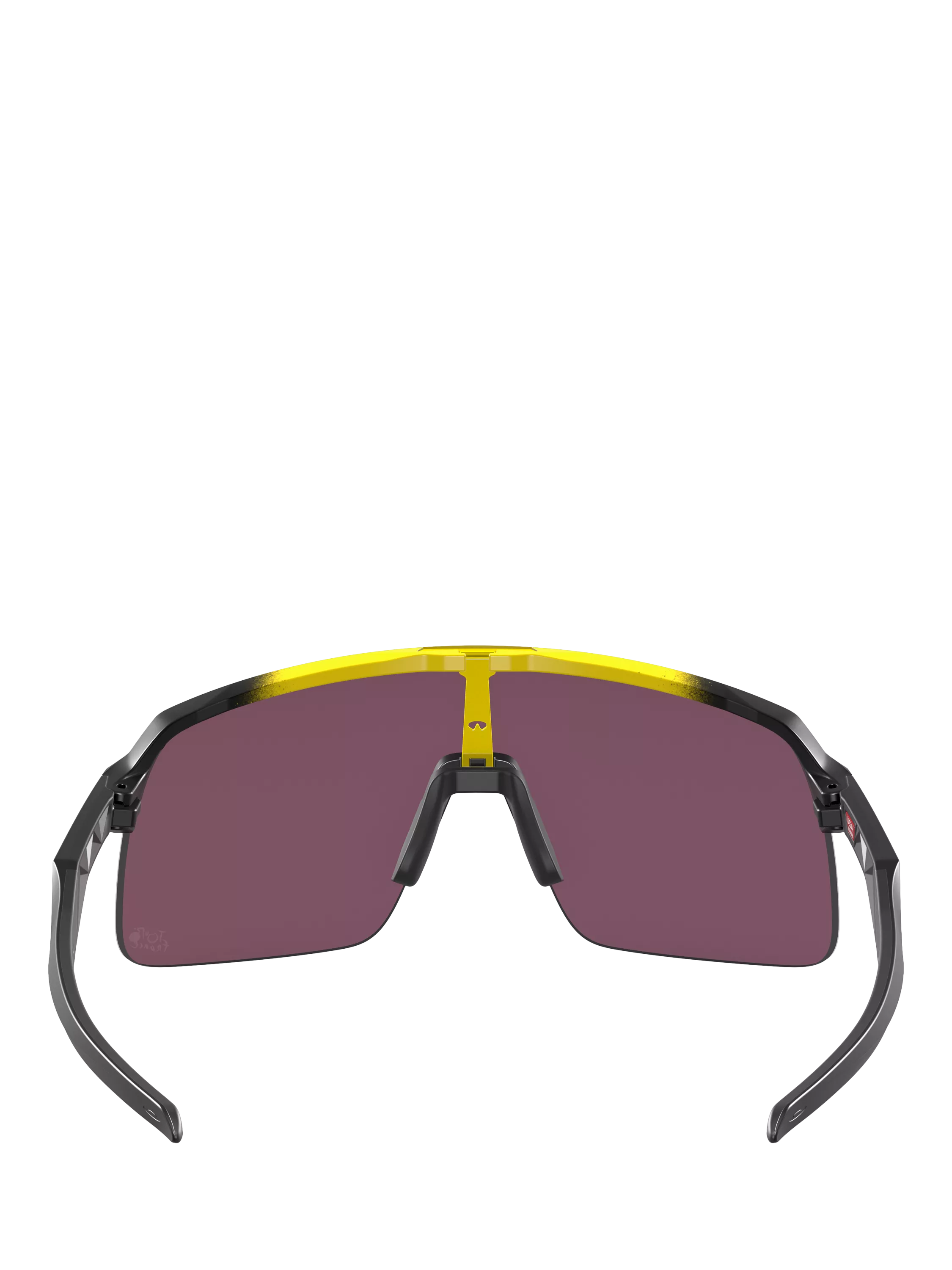 Oakley men's wrap sunglasses yellow grey fade polycarbonate, UK version