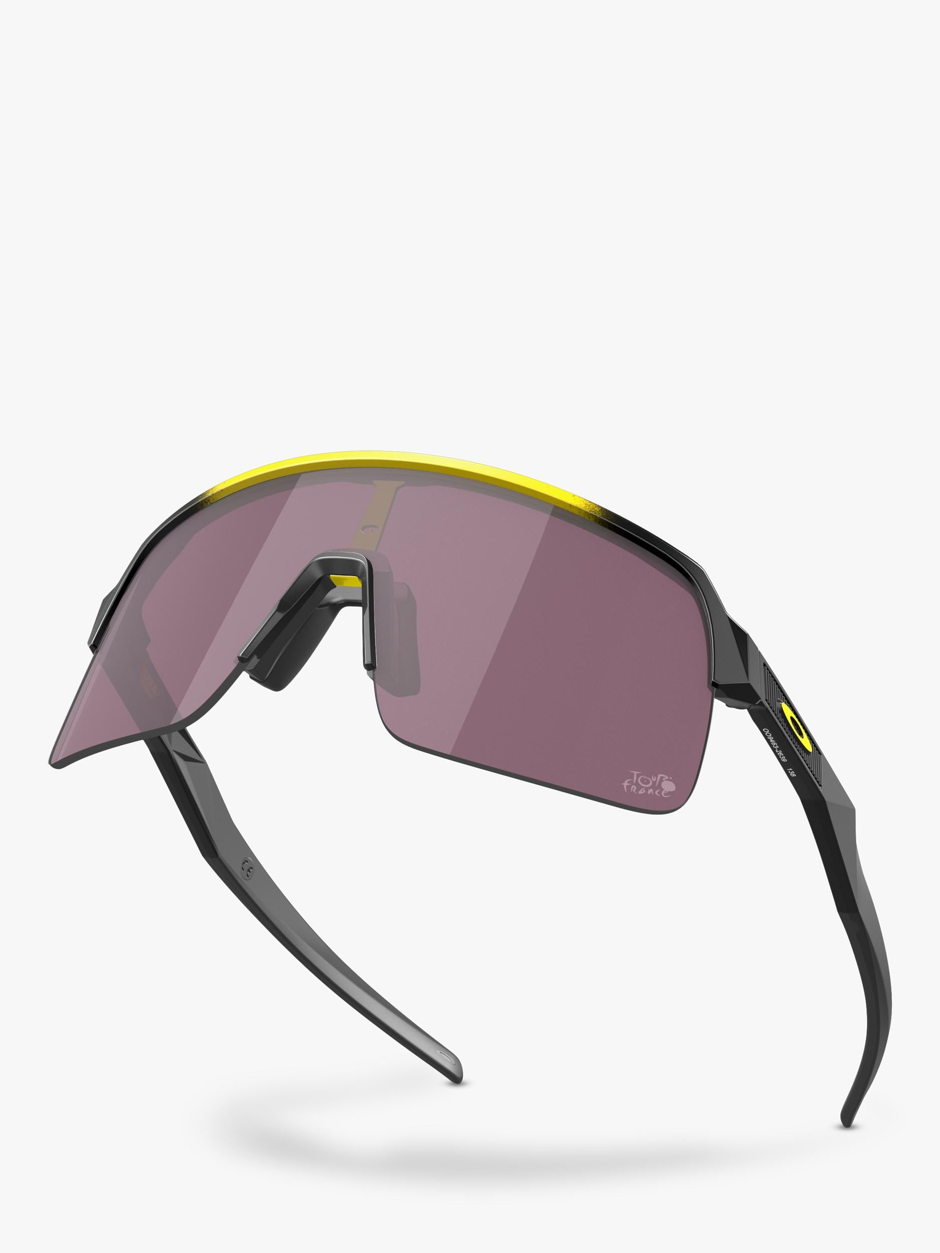 Oakley men's wrap sunglasses yellow grey fade polycarbonate, UK version