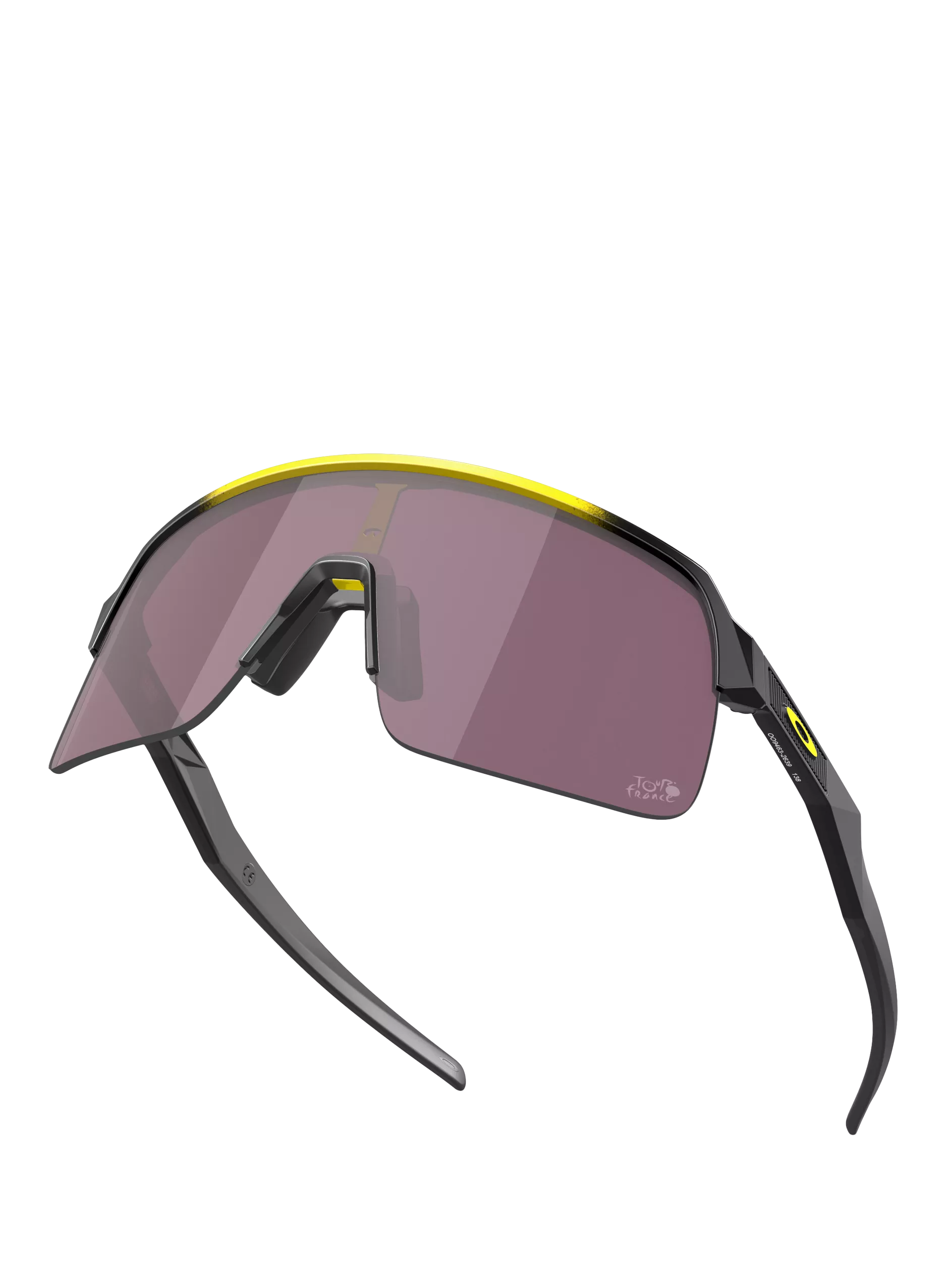 Oakley men's wrap sunglasses yellow grey fade polycarbonate, UK version