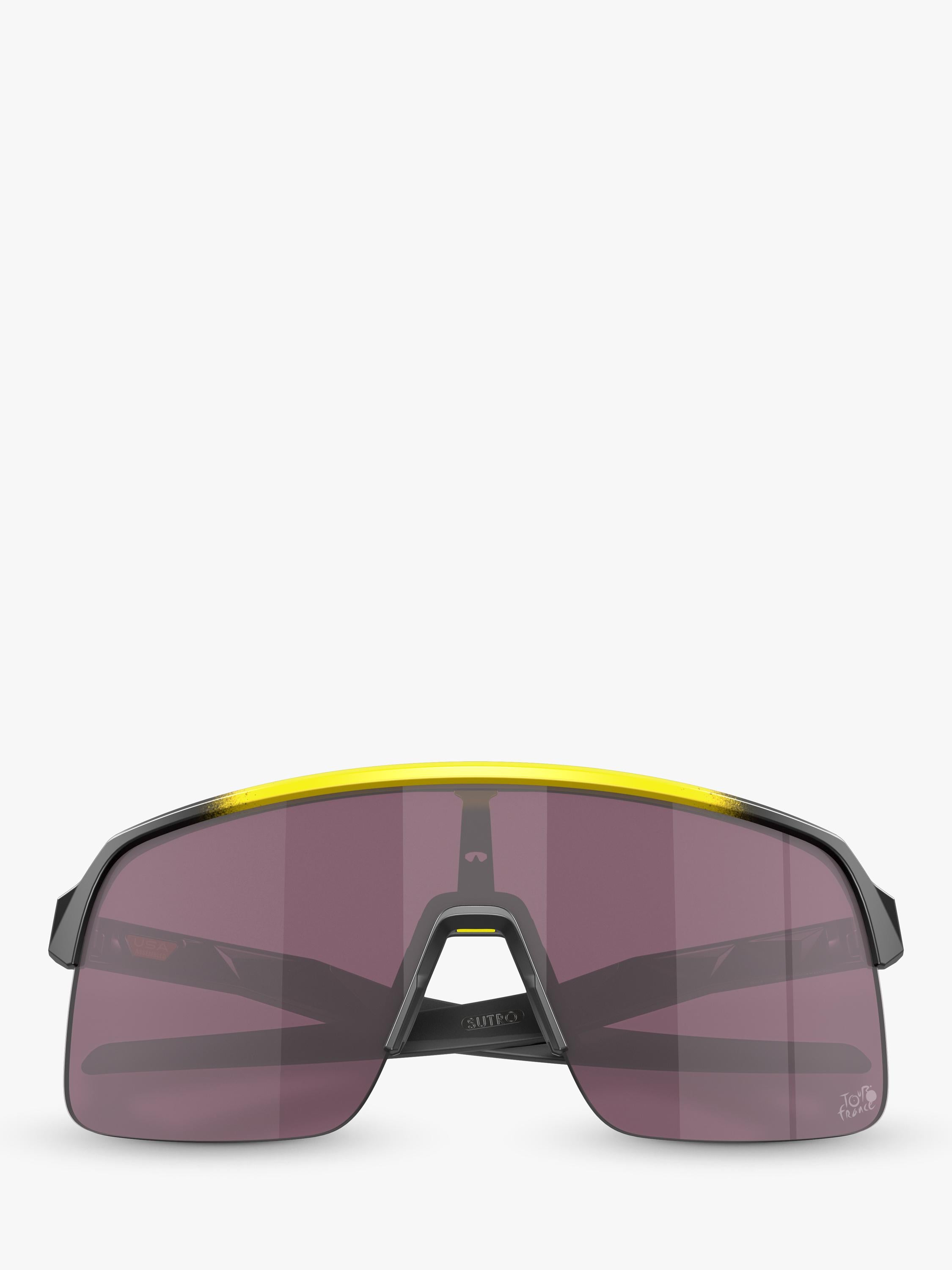 Oakley men's wrap sunglasses yellow grey fade polycarbonate, UK version