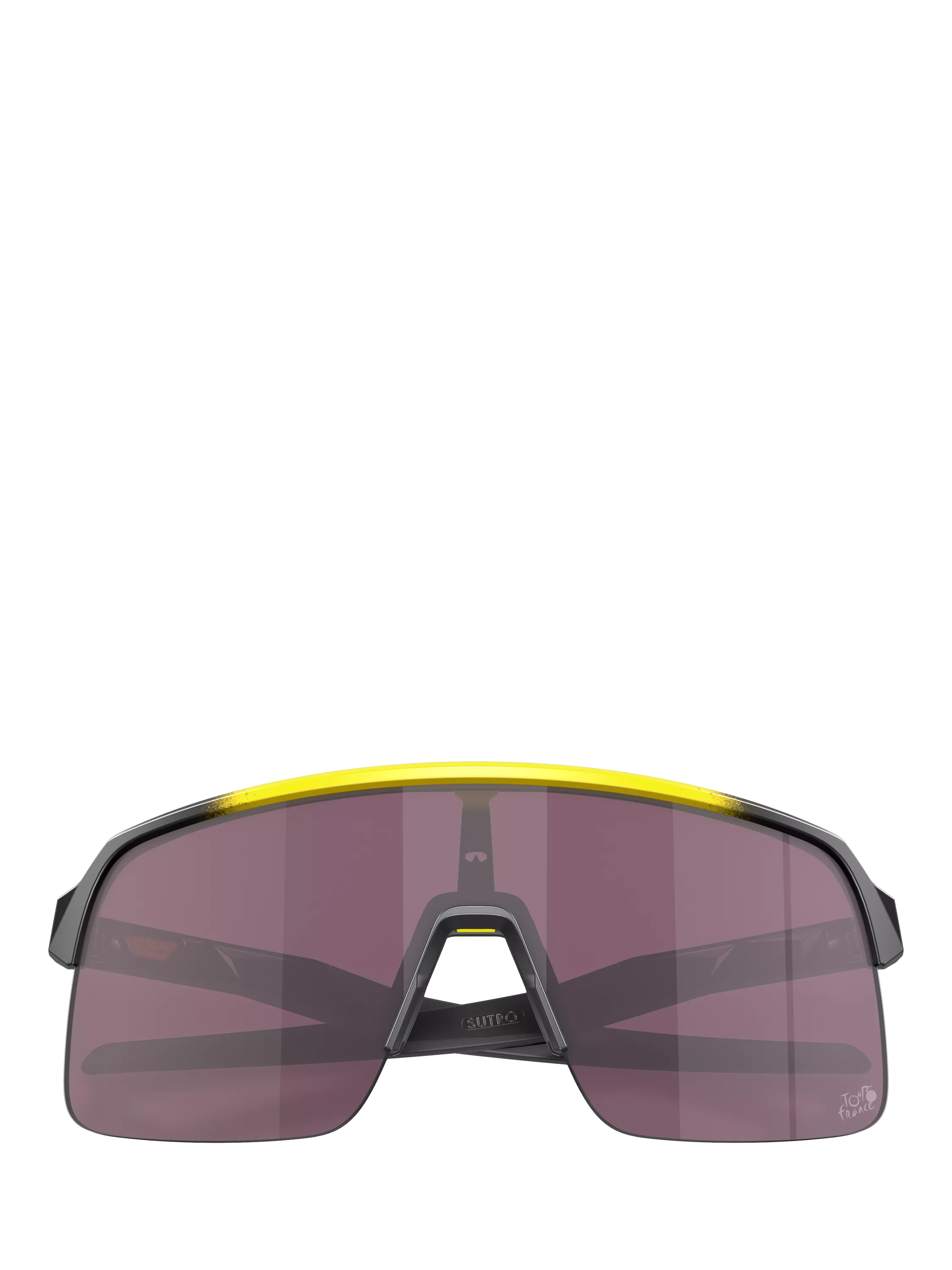 Oakley men's wrap sunglasses yellow grey fade polycarbonate, UK version