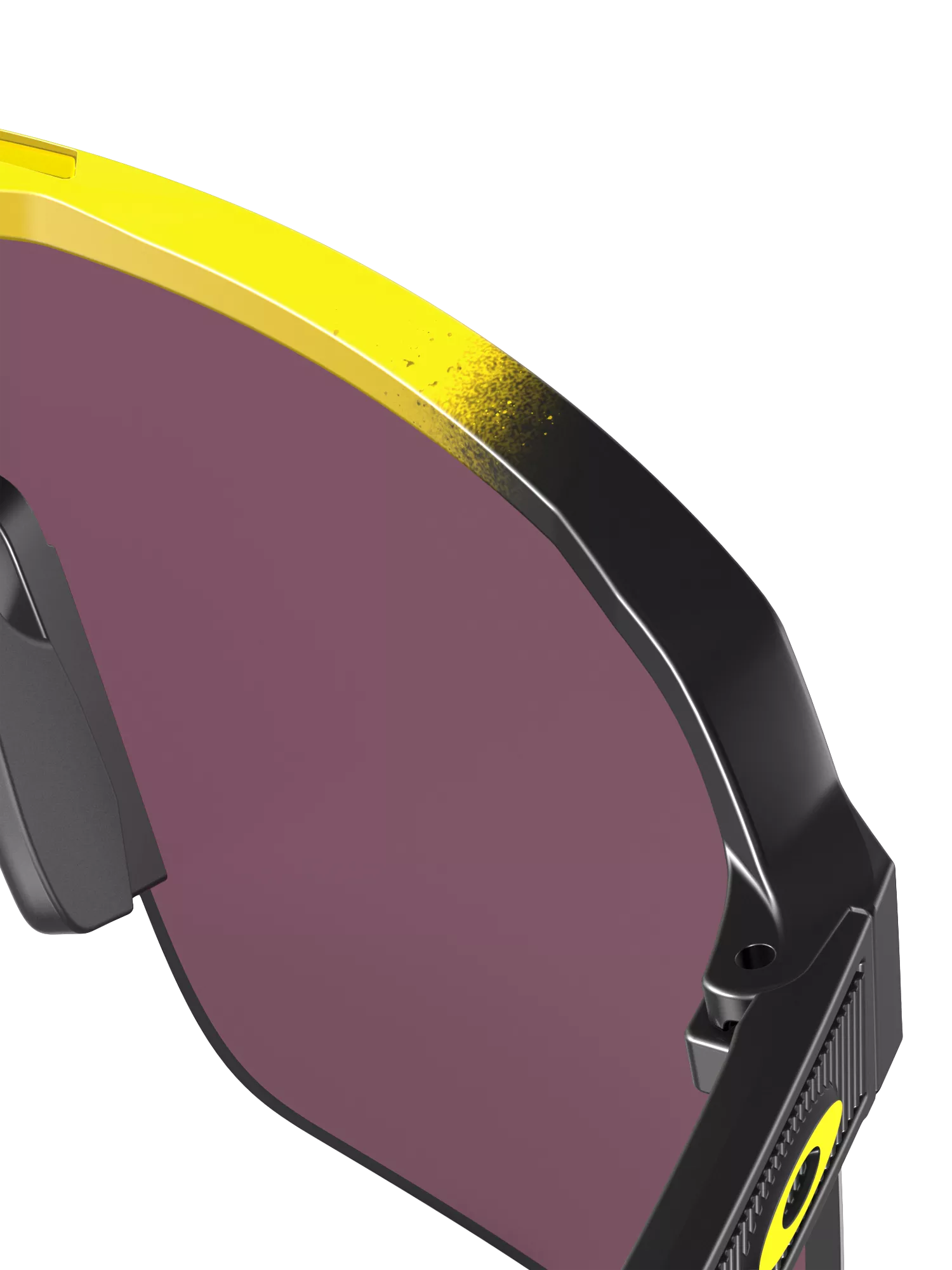 Oakley men's wrap sunglasses yellow grey fade polycarbonate, UK version