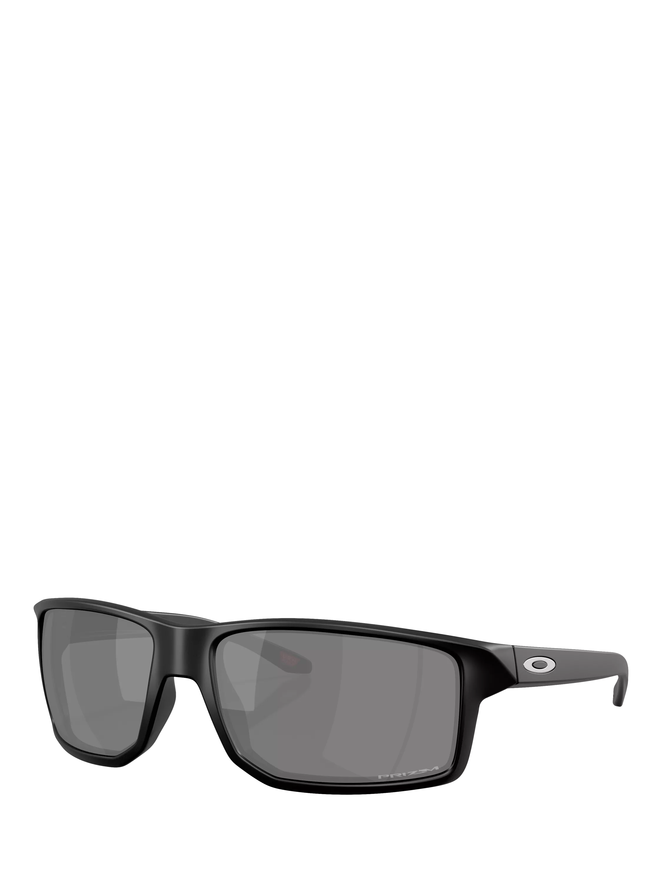 Oakley rectangular sunglasses matte black frame grey lenses UK version