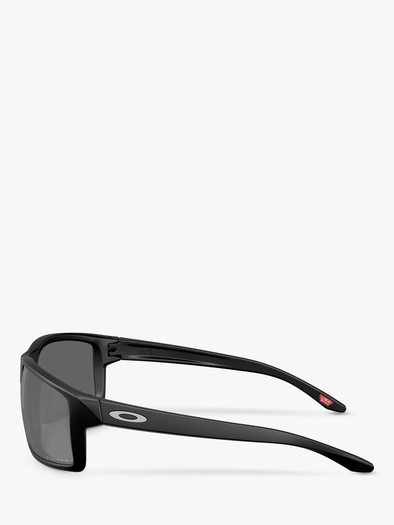 Oakley rectangular sunglasses matte black frame grey lenses UK version