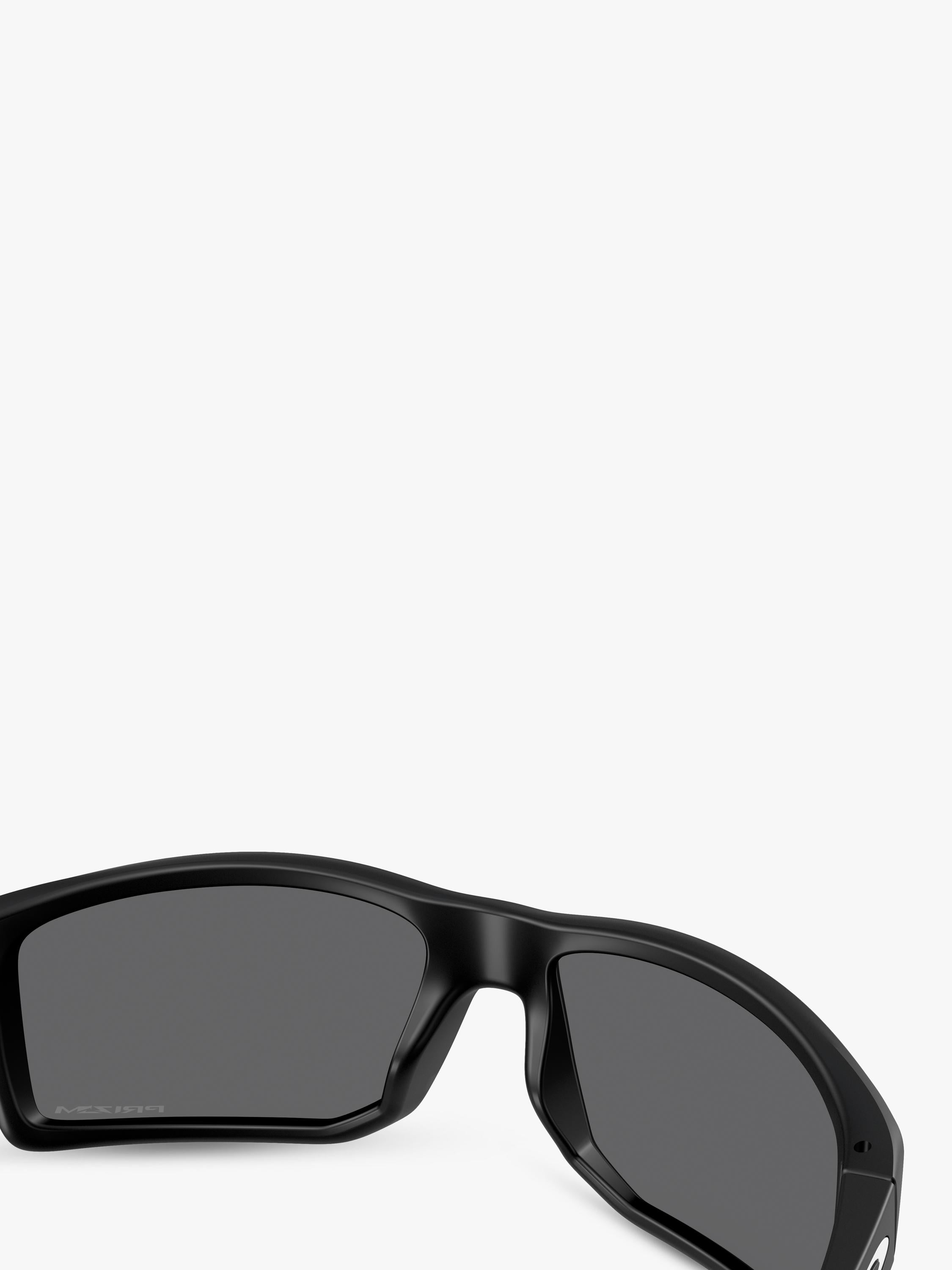 Oakley rectangular sunglasses matte black frame grey lenses UK version