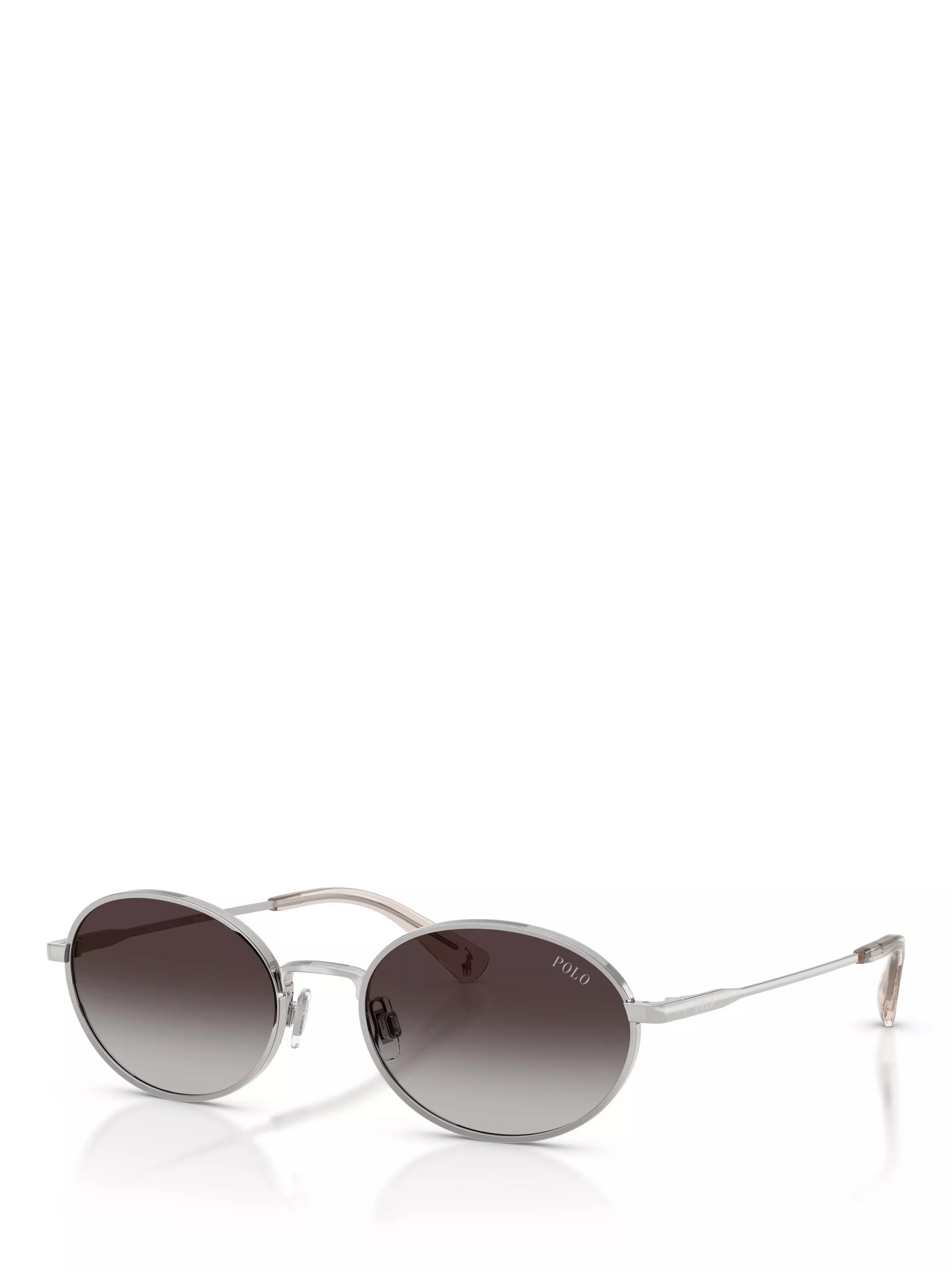 Ralph Lauren oval sunglasses silver grey 53mm, UK version