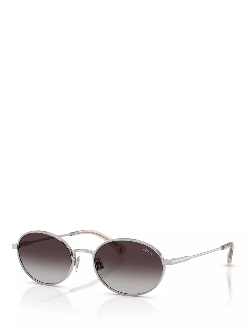 Ralph Lauren oval sunglasses silver grey 53mm, UK version
