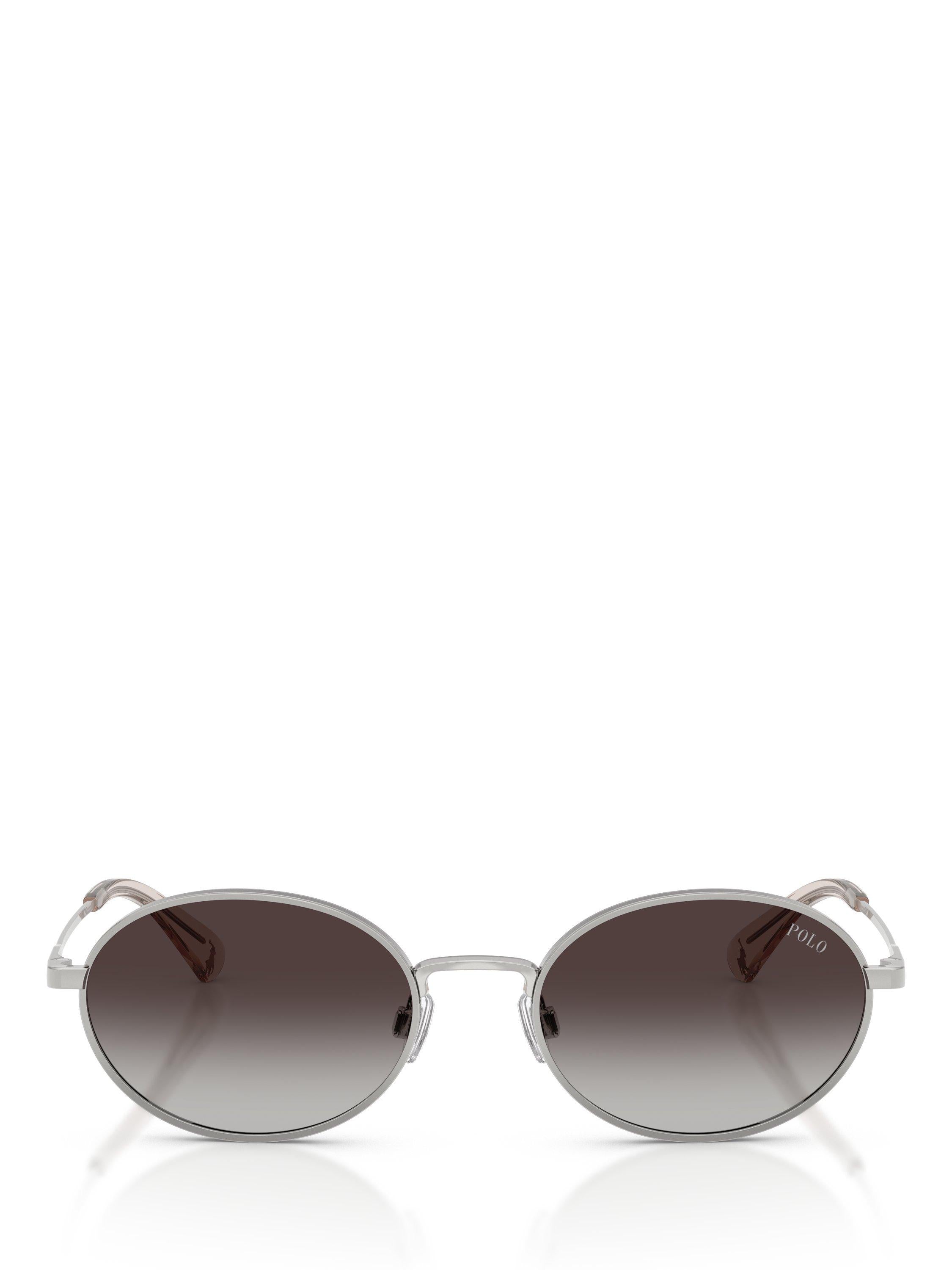 Ralph Lauren oval sunglasses silver grey 53mm, UK version