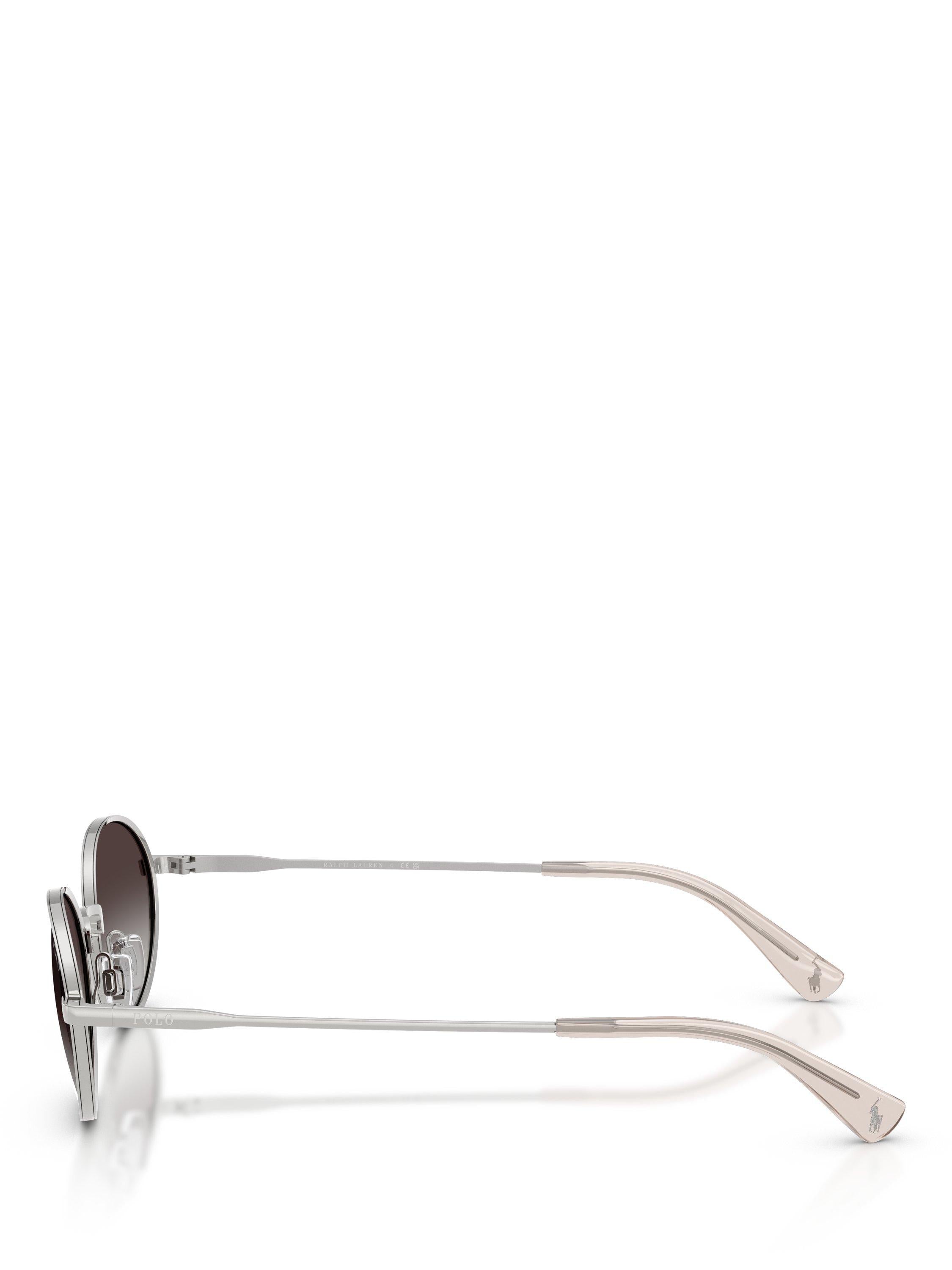 Ralph Lauren oval sunglasses silver grey 53mm, UK version