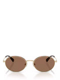 Ralph Lauren oval sunglasses pale gold brown 53mm - British product
